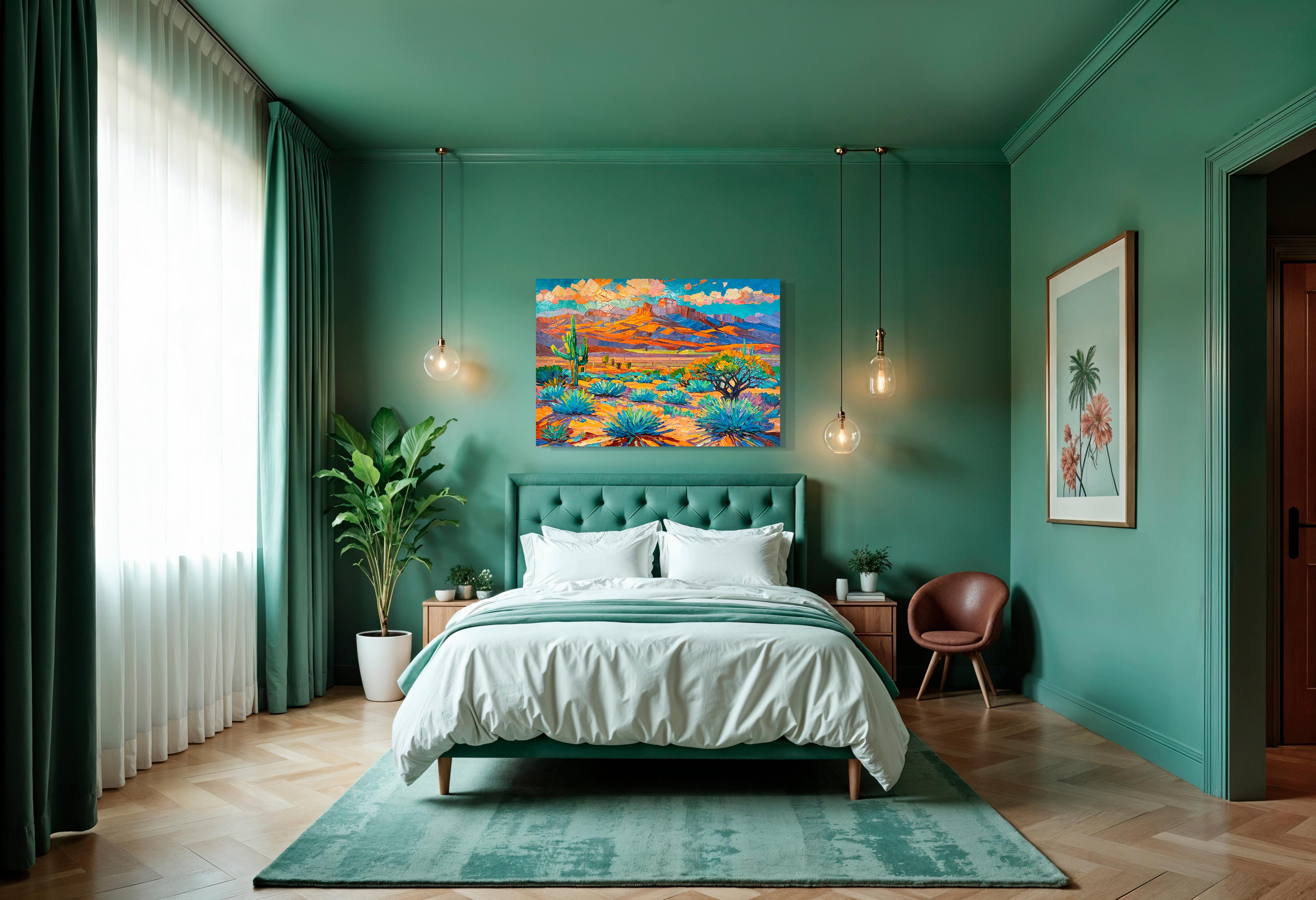 Sonnengeküsste Versprechen von K.Husslein Impasto Landschaft Ölgemälde im Angebot 6