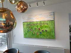 Sunshine Fields by Katharina Husslein large contemporary abstract oil painting