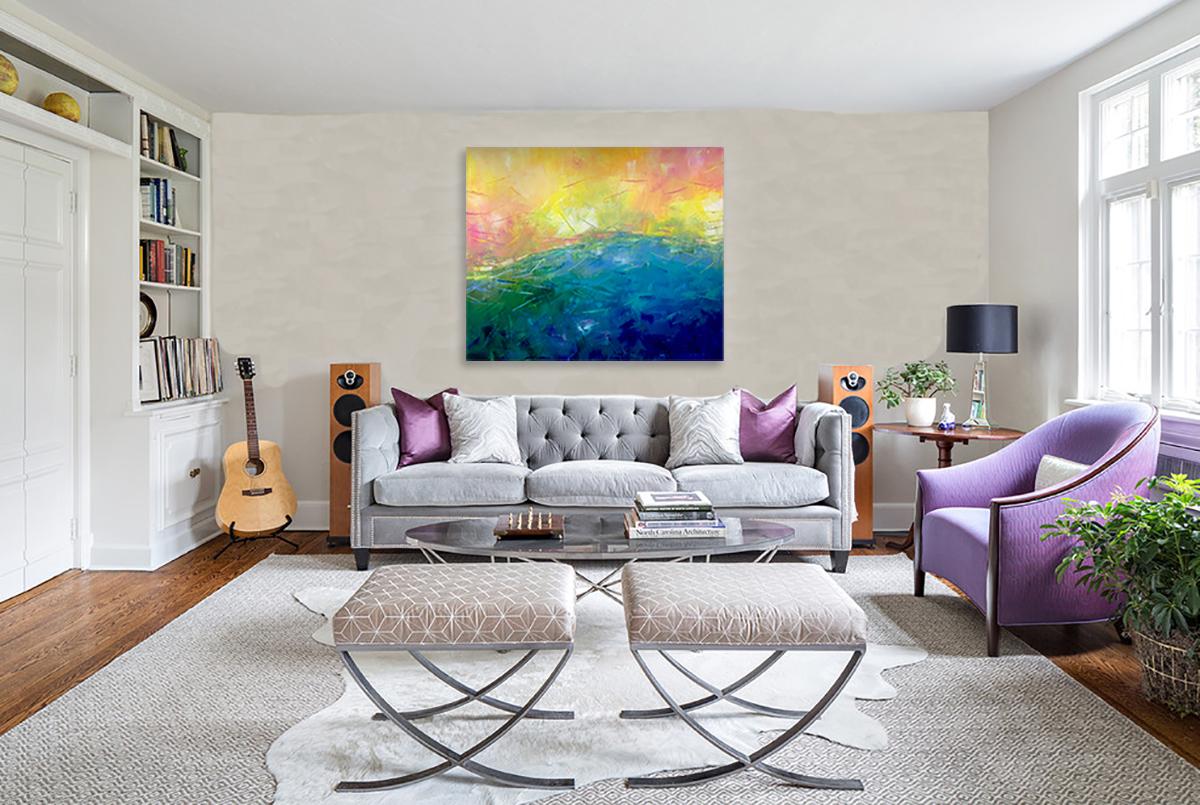 Sunshine on my mind de Katharina Husslein - paysage abstrait contemporain 1