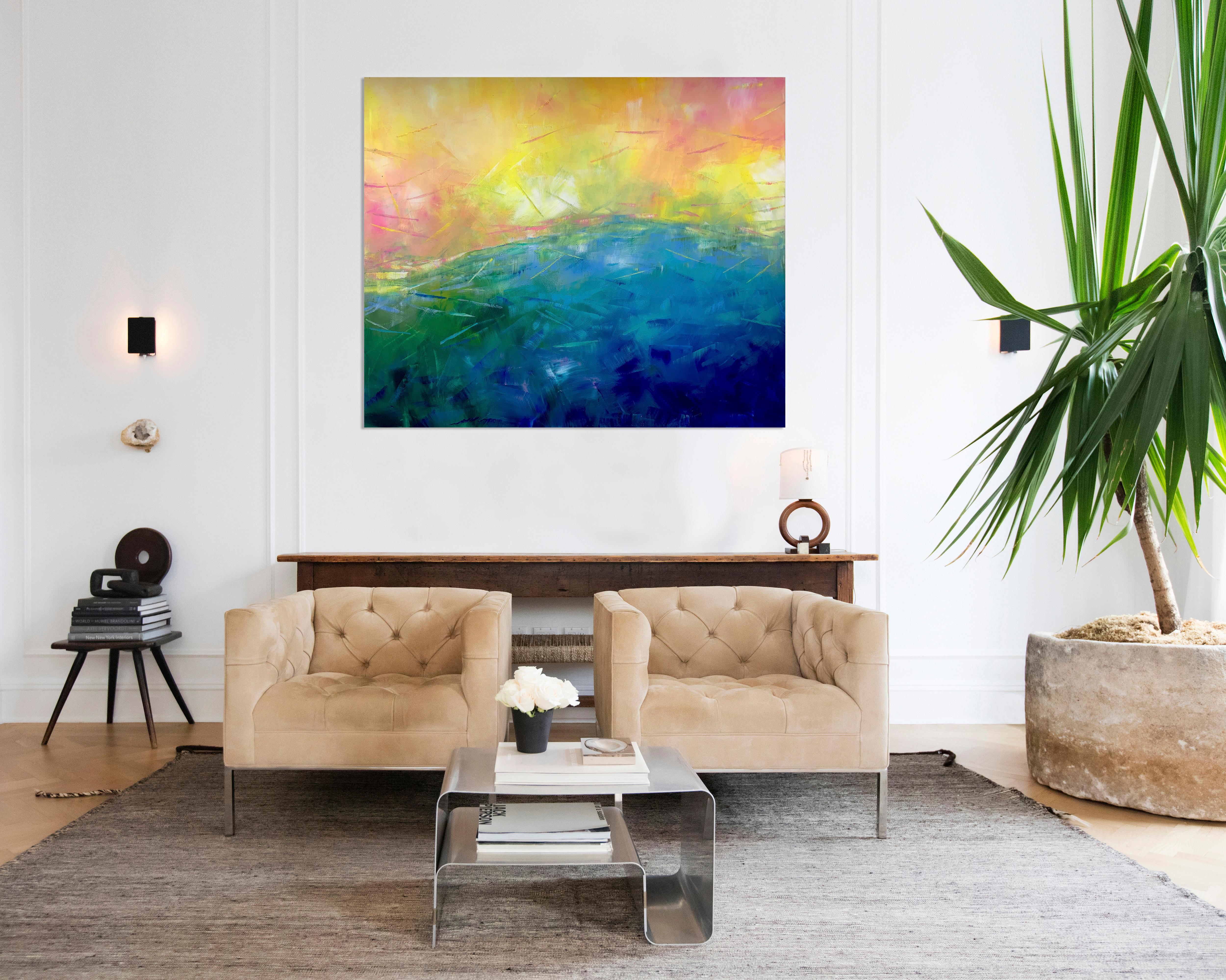 Sunshine on my mind de Katharina Husslein - paysage abstrait contemporain 6