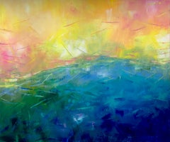 Sunshine on my mind by Katharina Husslein - contemporary abstract landscape 