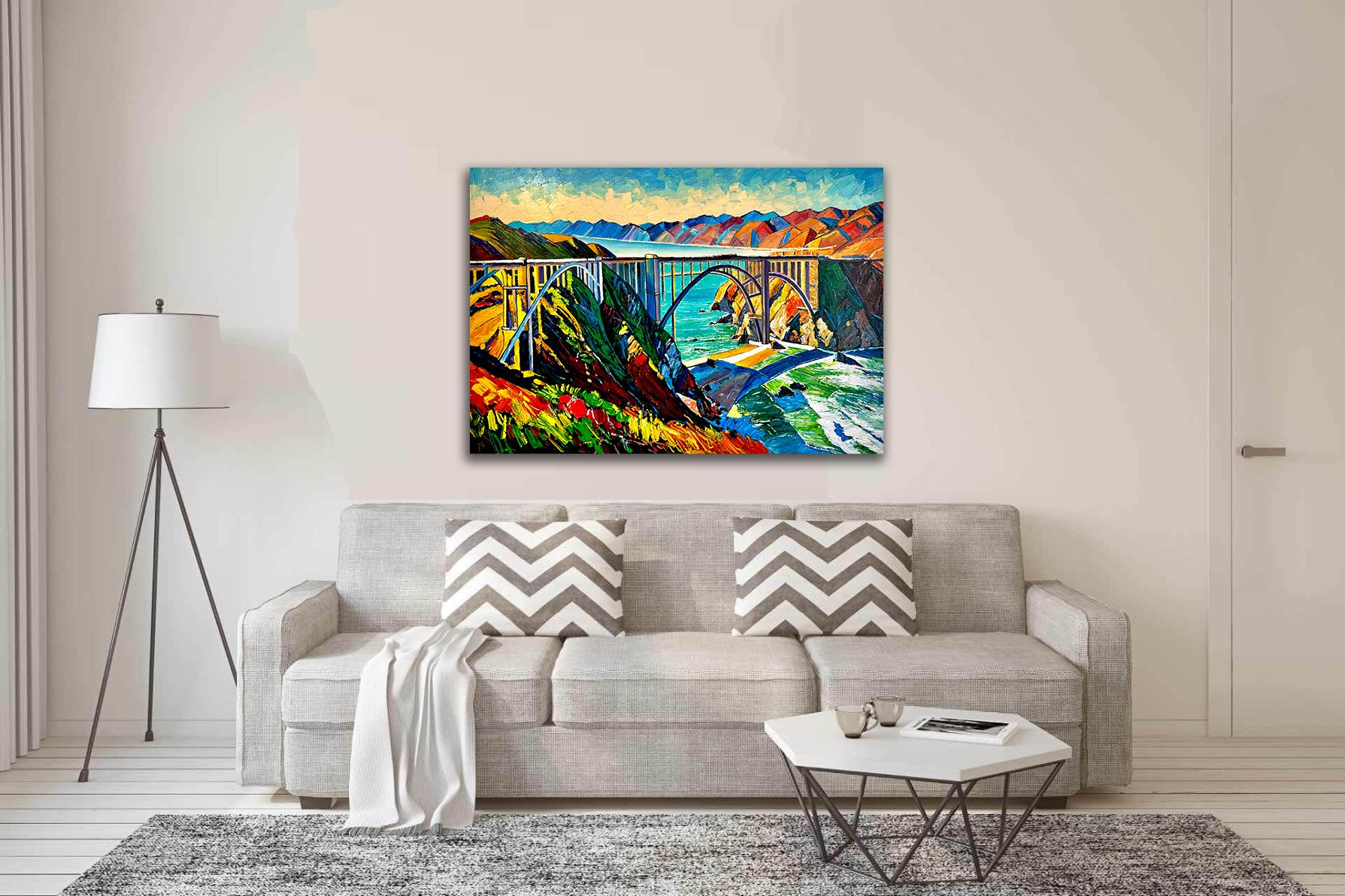Sunshine on My Mind - Katharina Husslein Colorful Impasto Oil Landscape Painting 7