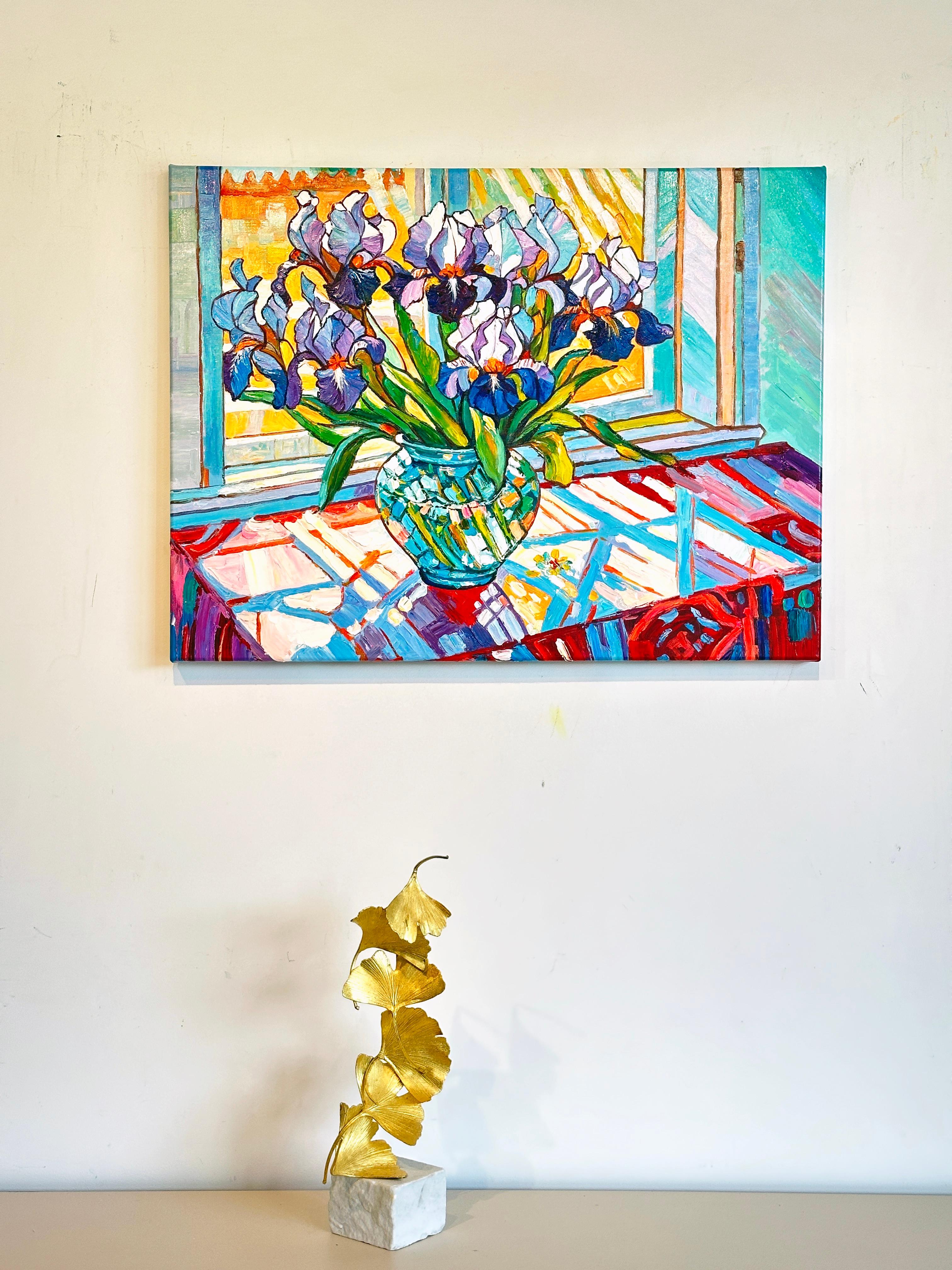 In Katharina Husslein's floral-themed paintings, her profound connection to nature and deep inspiration drawn from flowers are unmistakable. Through her textural and abstract approach, she skillfully captures the vibrant essence and delicate