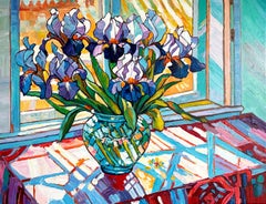 Sunshine on our minds by K. Husslein Impasto Flower Impressionist Painting