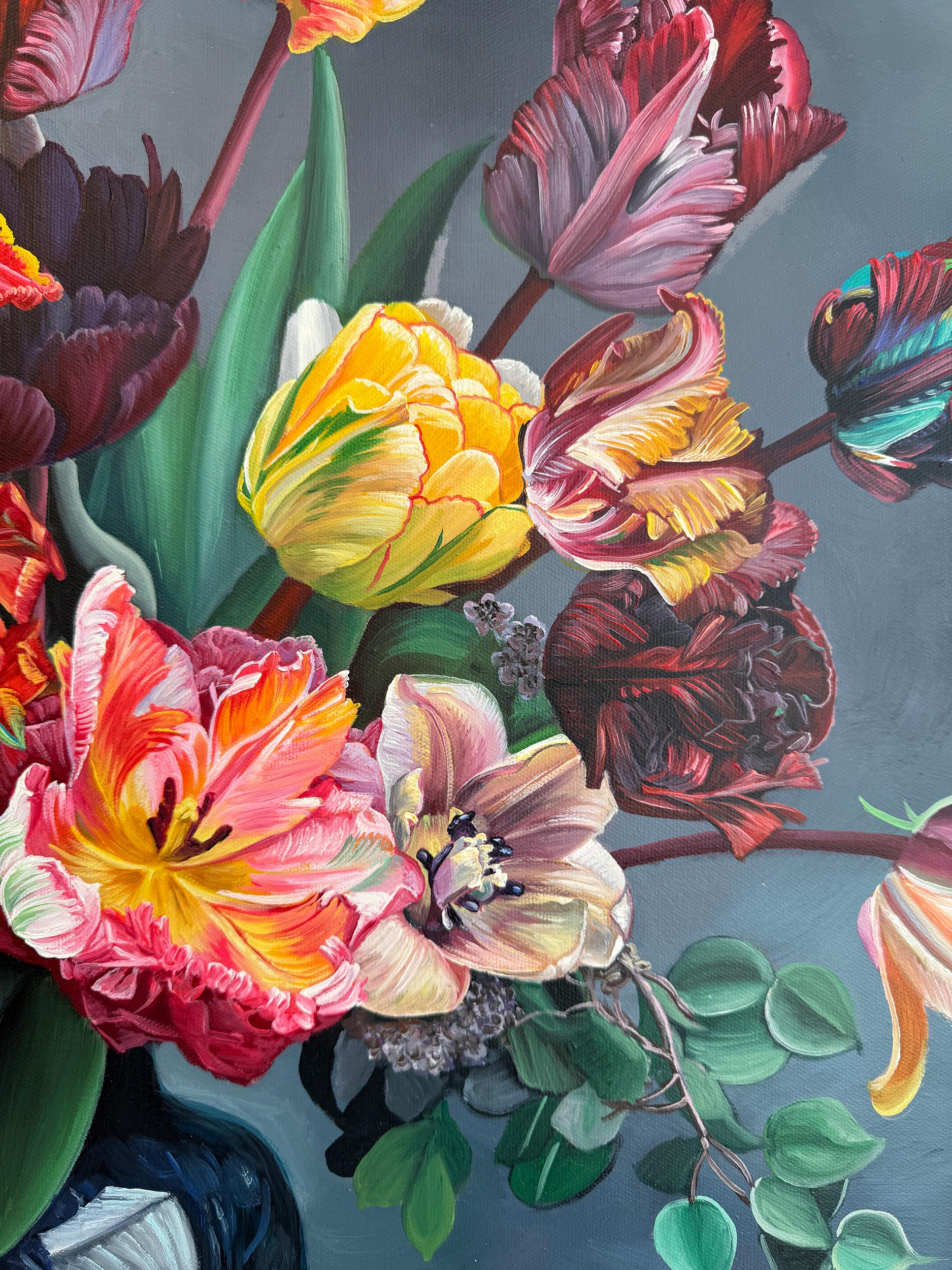 Diese Liebe ist alles, was es gibt, ist alles, was wir von Liebe kennen - K.Husslein Blumenstillleben im Angebot 7