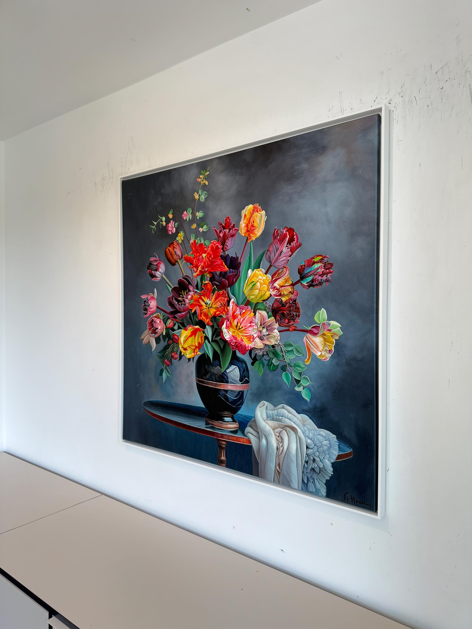Diese Liebe ist alles, was es gibt, ist alles, was wir von Liebe kennen - K.Husslein Blumenstillleben im Angebot 8