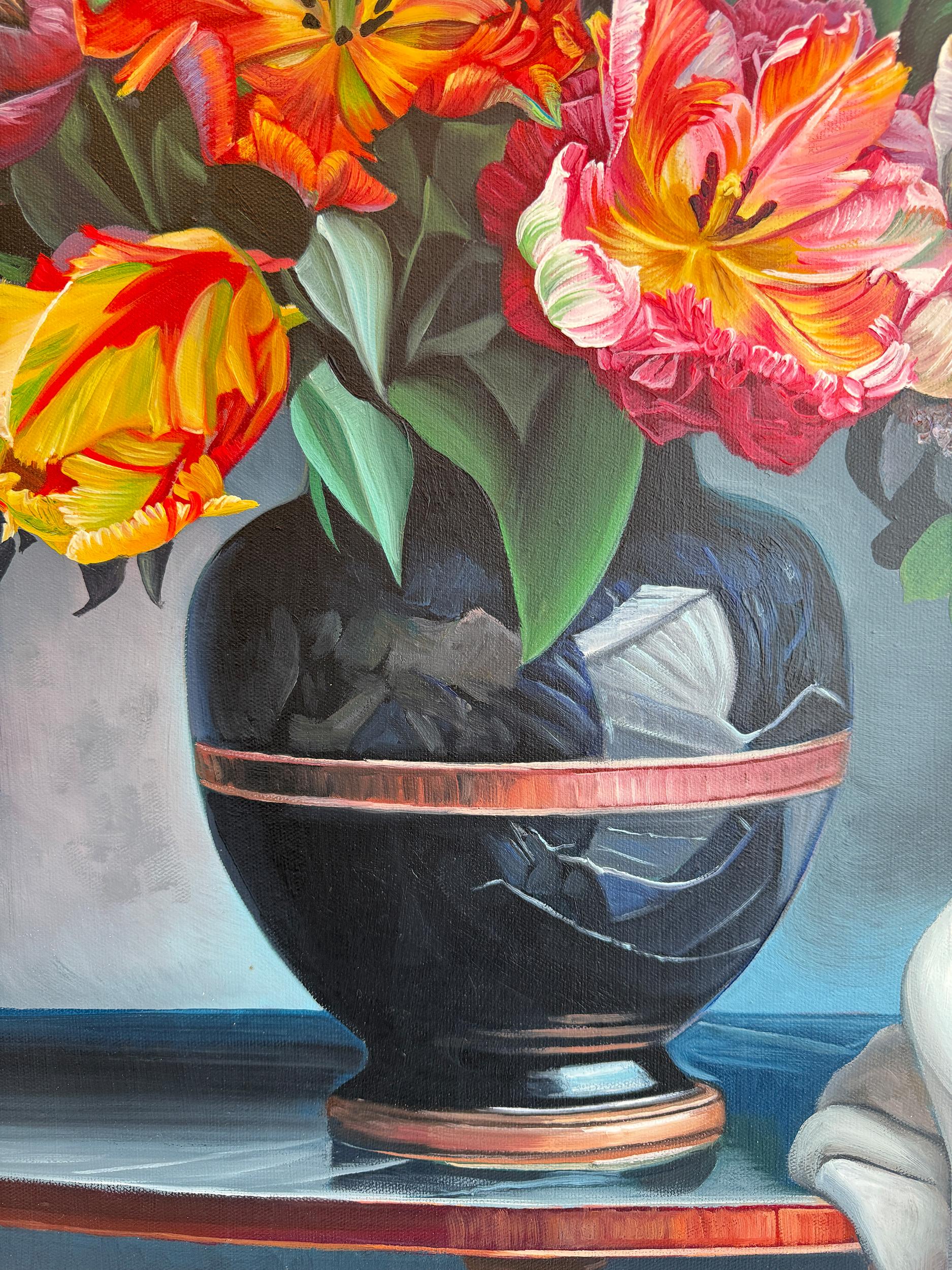 Diese Liebe ist alles, was es gibt, ist alles, was wir von Liebe kennen - K.Husslein Blumenstillleben im Angebot 9