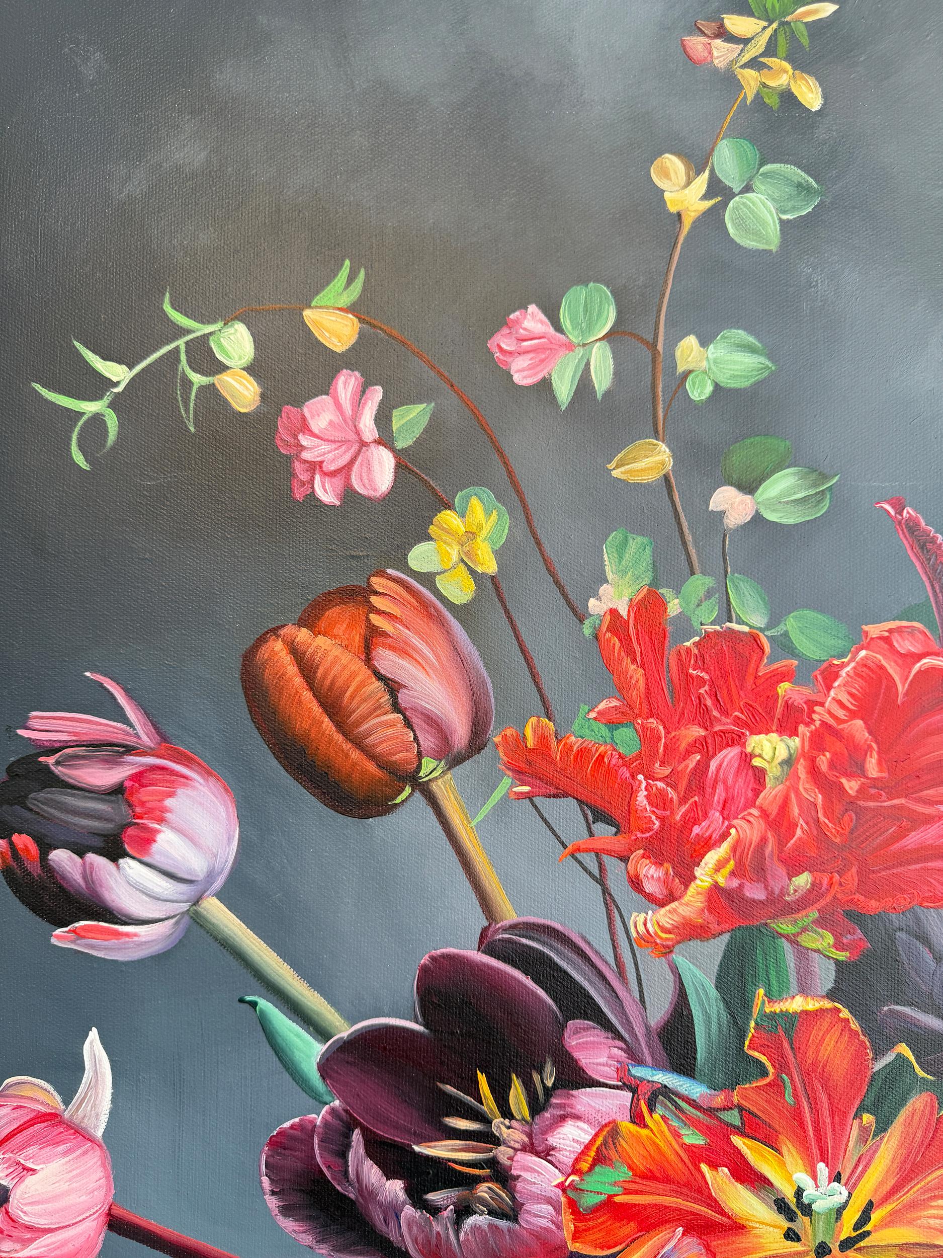 Diese Liebe ist alles, was es gibt, ist alles, was wir von Liebe kennen - K.Husslein Blumenstillleben im Angebot 11