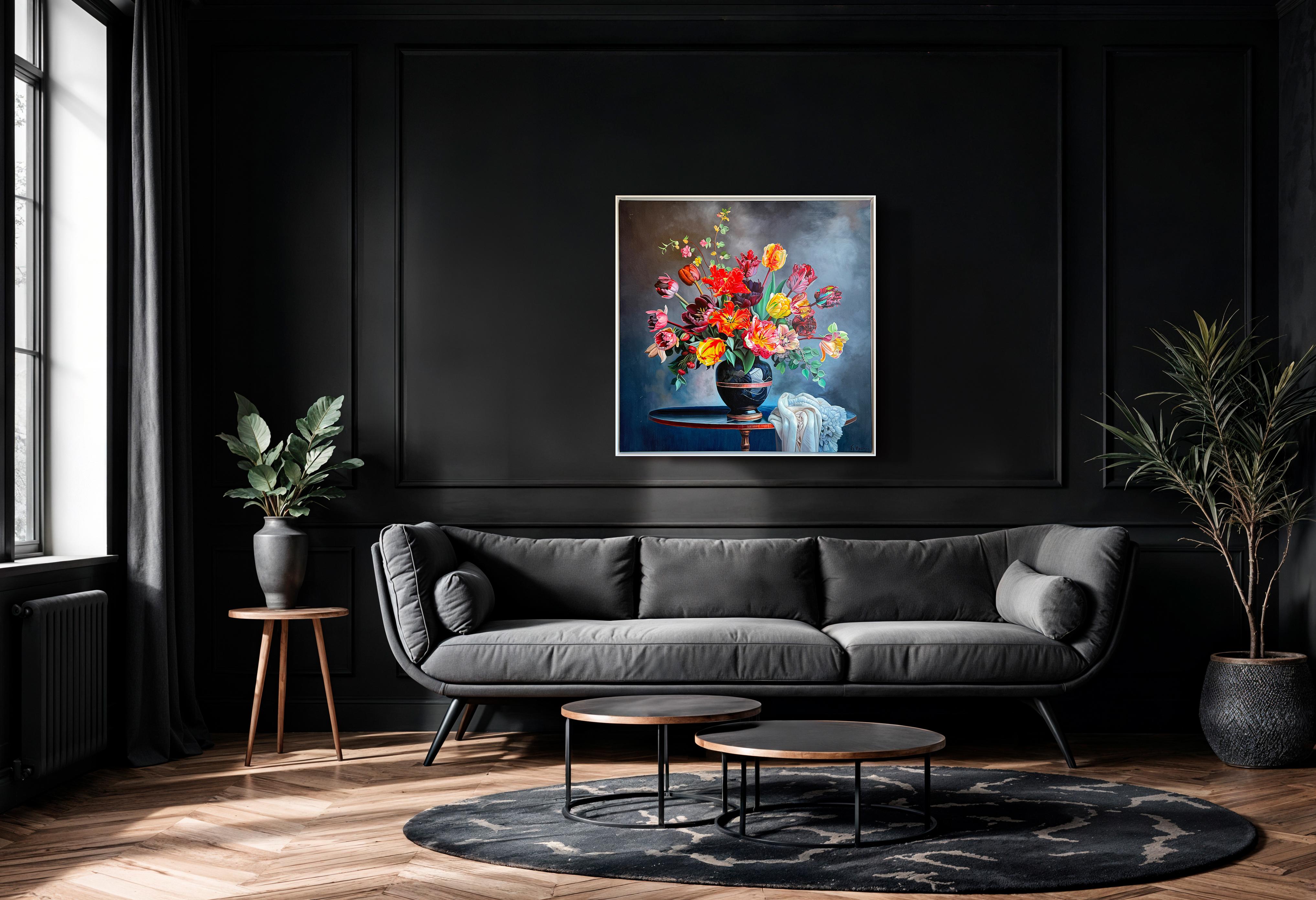 Diese Liebe ist alles, was es gibt, ist alles, was wir von Liebe kennen - K.Husslein Blumenstillleben im Angebot 12