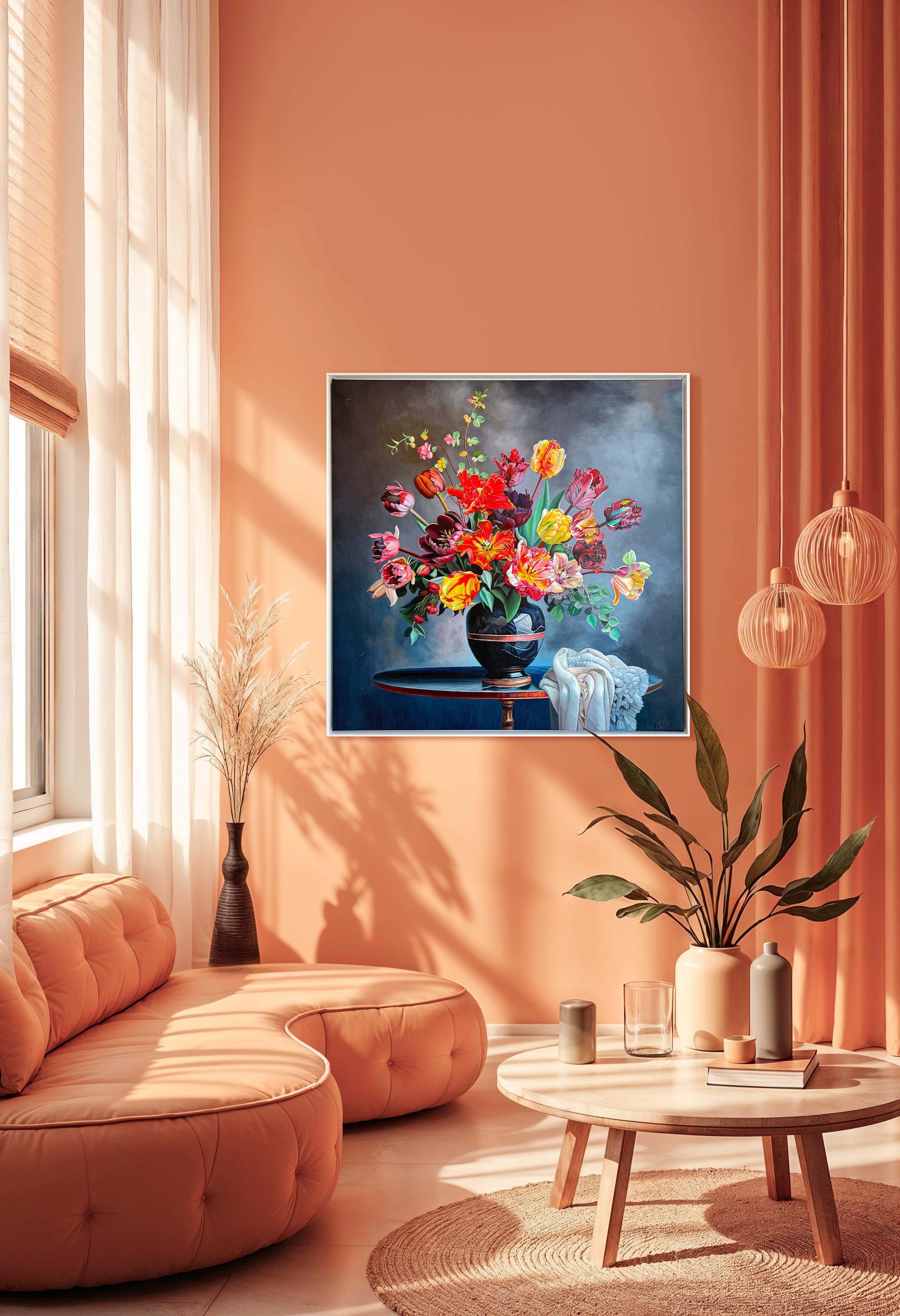 Diese Liebe ist alles, was es gibt, ist alles, was wir von Liebe kennen - K.Husslein Blumenstillleben im Angebot 16