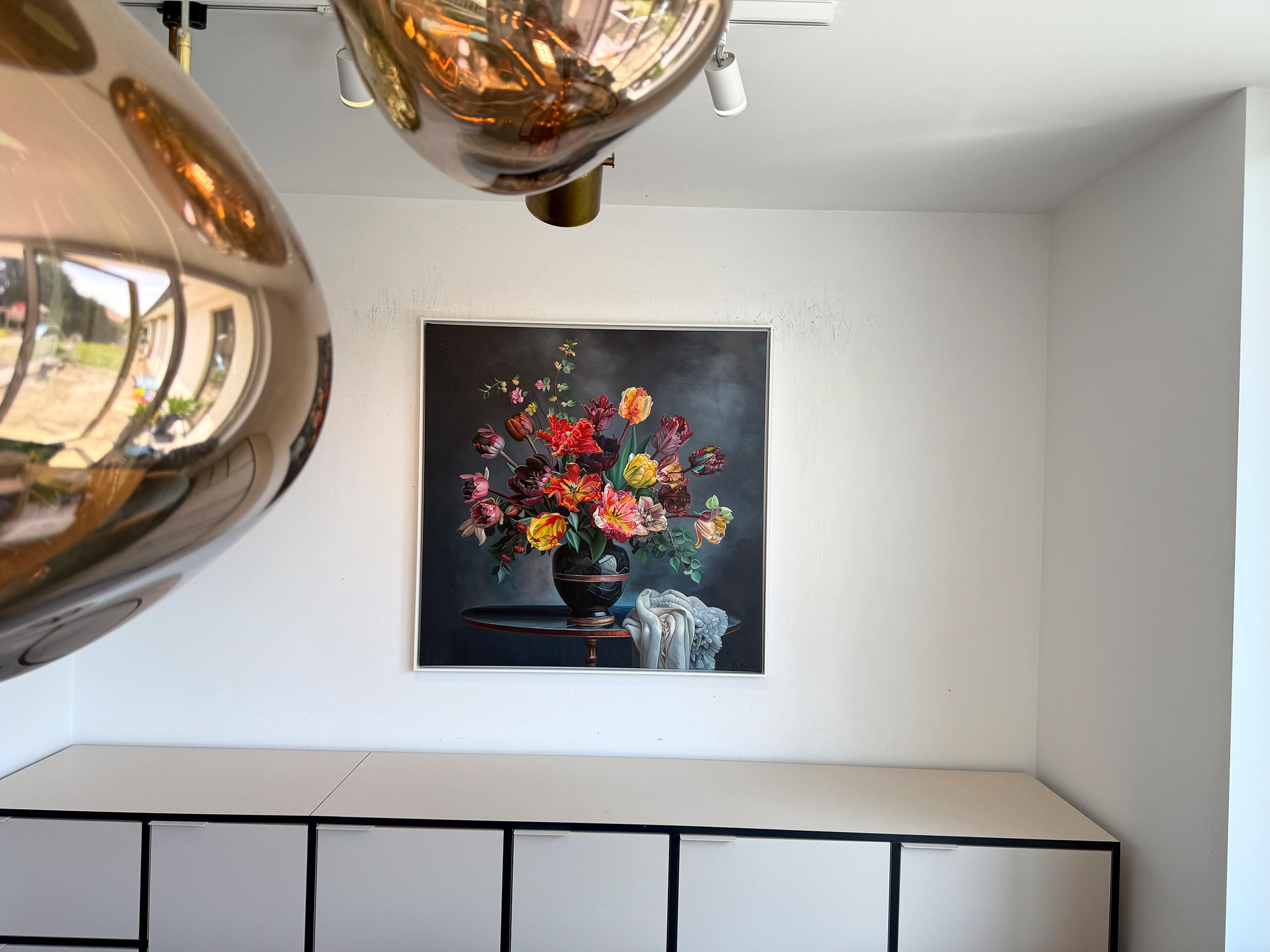 Diese Liebe ist alles, was es gibt, ist alles, was wir von Liebe kennen - K.Husslein Blumenstillleben im Angebot 2