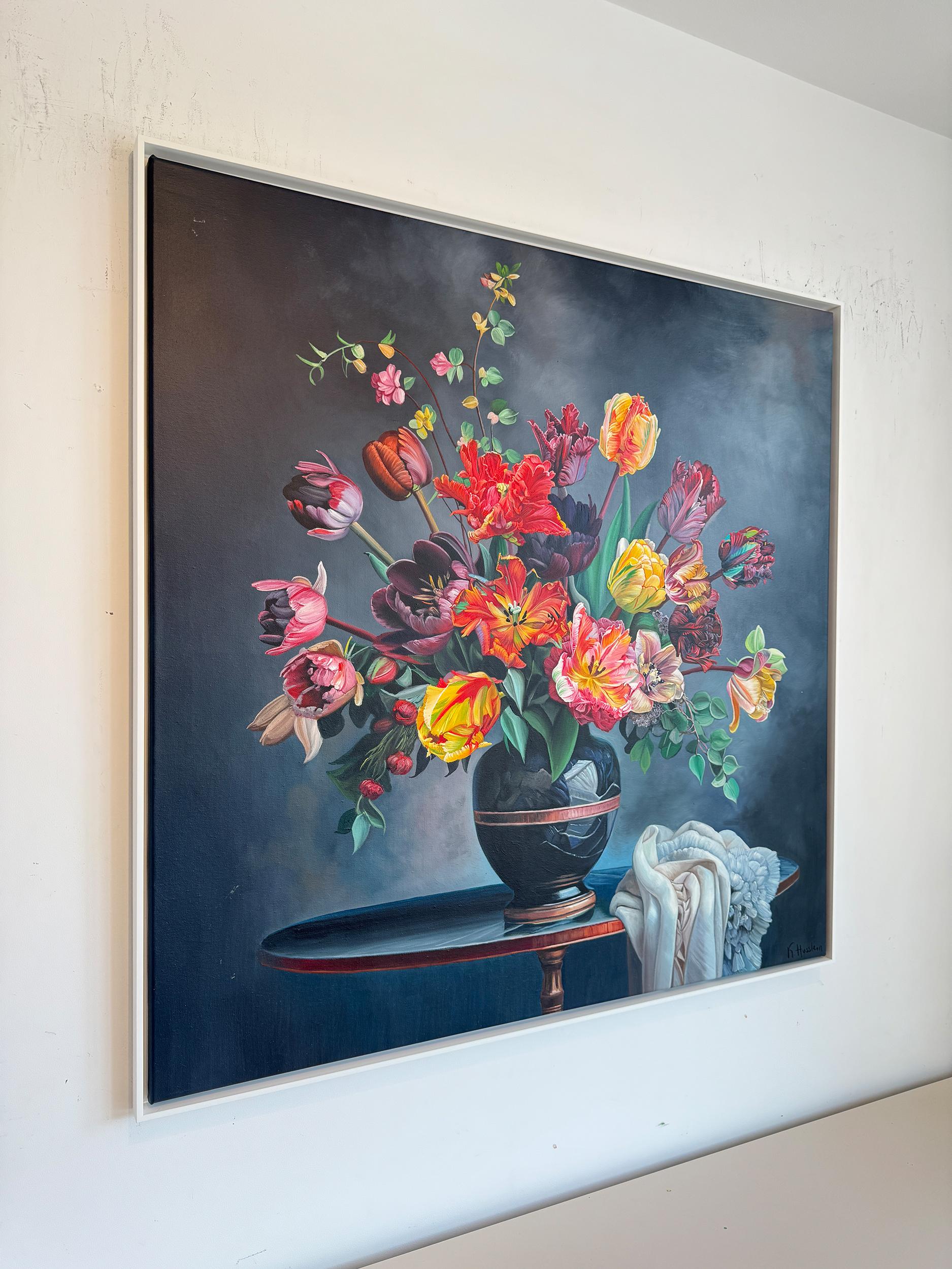 Diese Liebe ist alles, was es gibt, ist alles, was wir von Liebe kennen - K.Husslein Blumenstillleben im Angebot 5