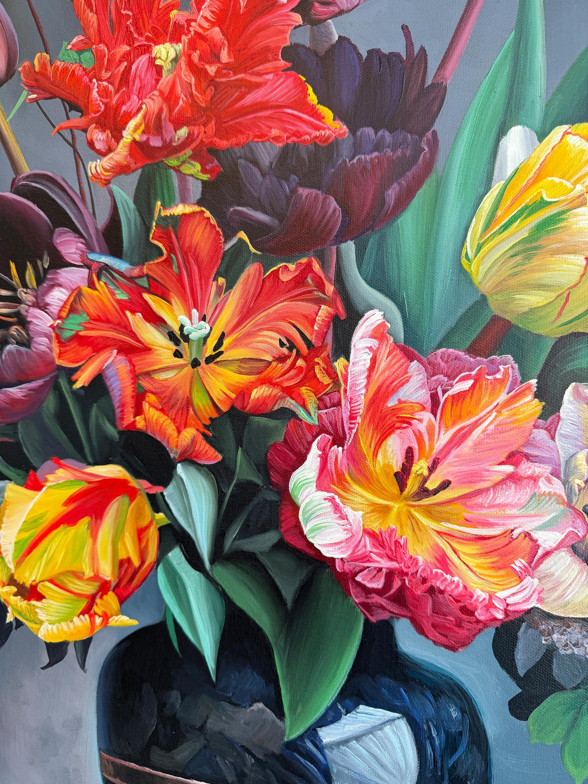 That love is all there is  - K Husslein Botanical Hyperrealistic Still life For Sale 1