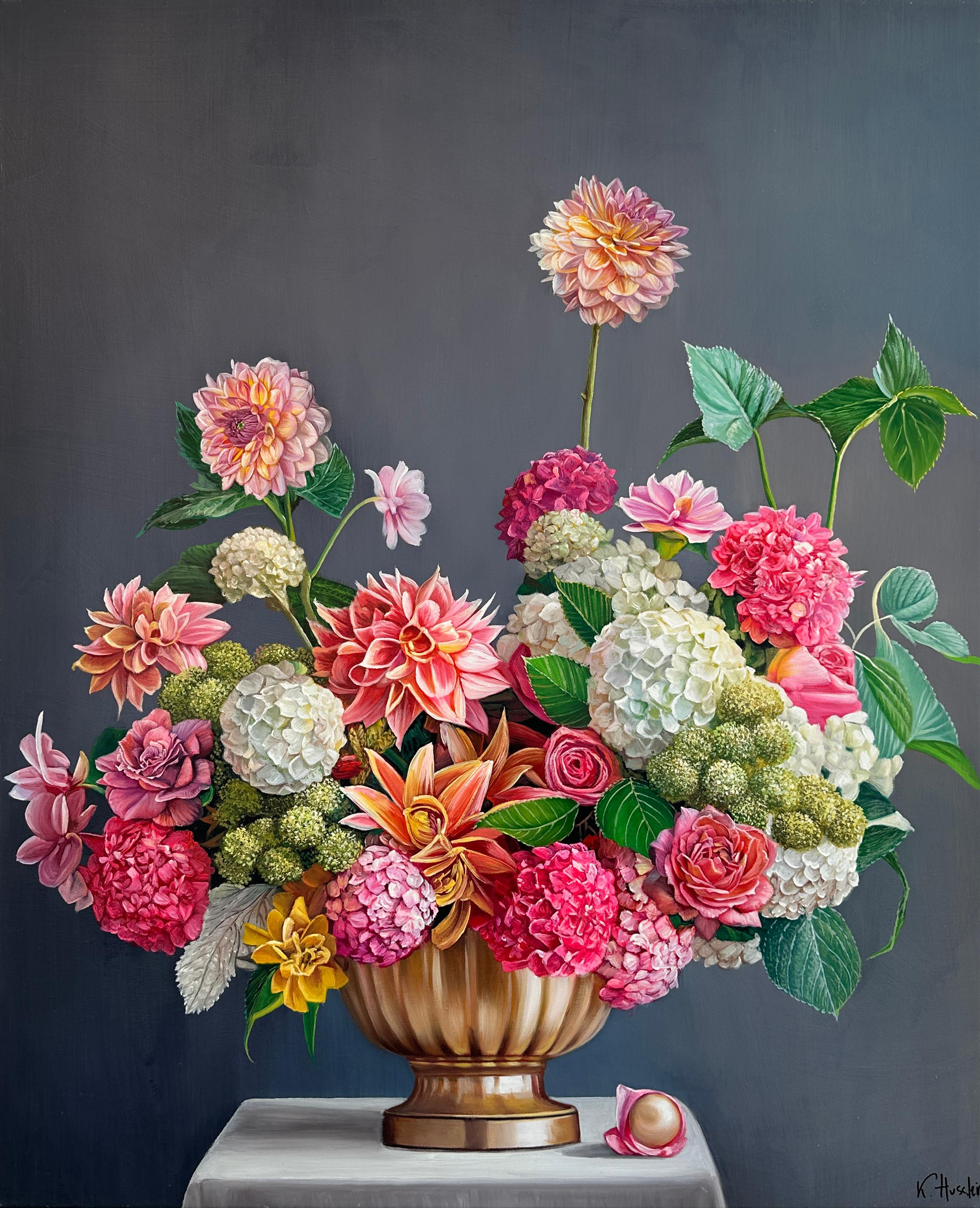 Katharina Husslein Landscape Painting - The best in life is to hold onto each other K.Husslein Hyperrealistic Still life