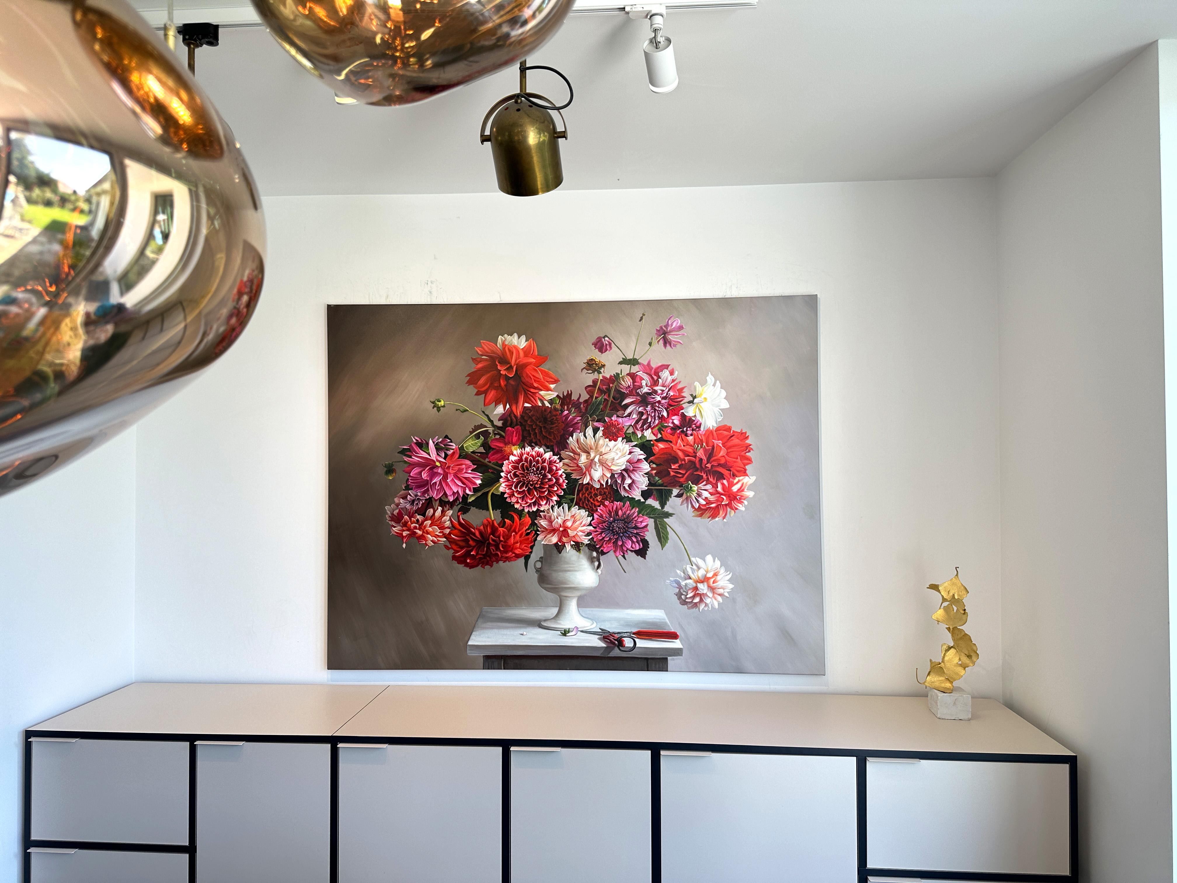 The Day I Fall in Love by K Husslein Botanical Hyperrealistic Still life - Photorealist Painting by Katharina Husslein