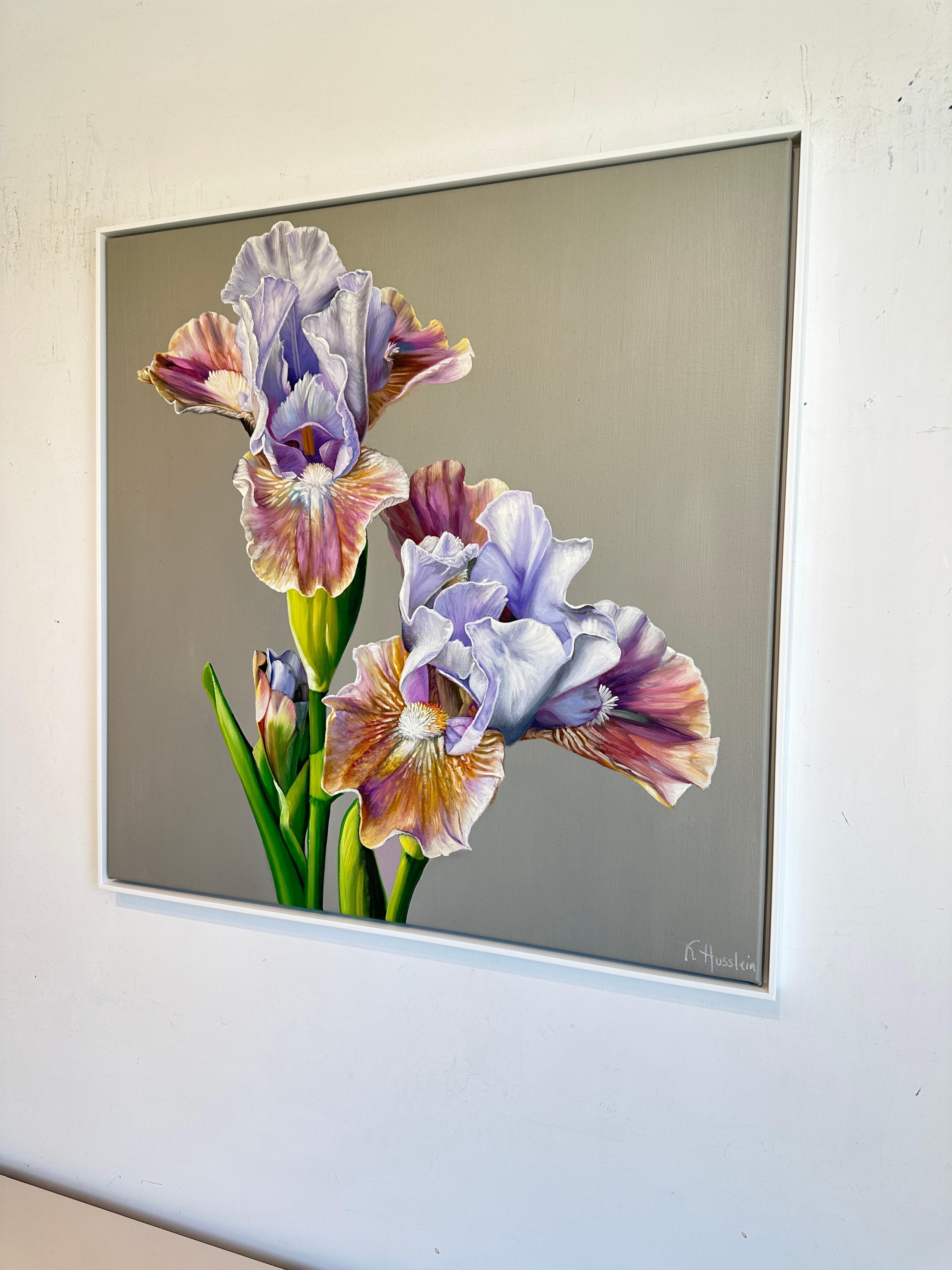 The Kiss you left –  K.Husslein Hyperrealistisches Blumenstillleben im Angebot 5