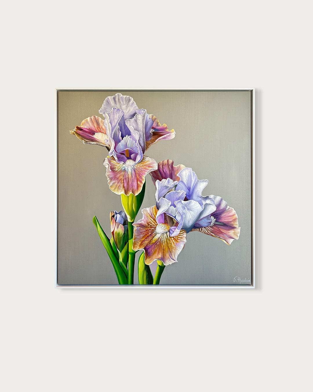 The Kiss you left –  K.Husslein Hyperrealistisches Blumenstillleben – Painting von Katharina Husslein