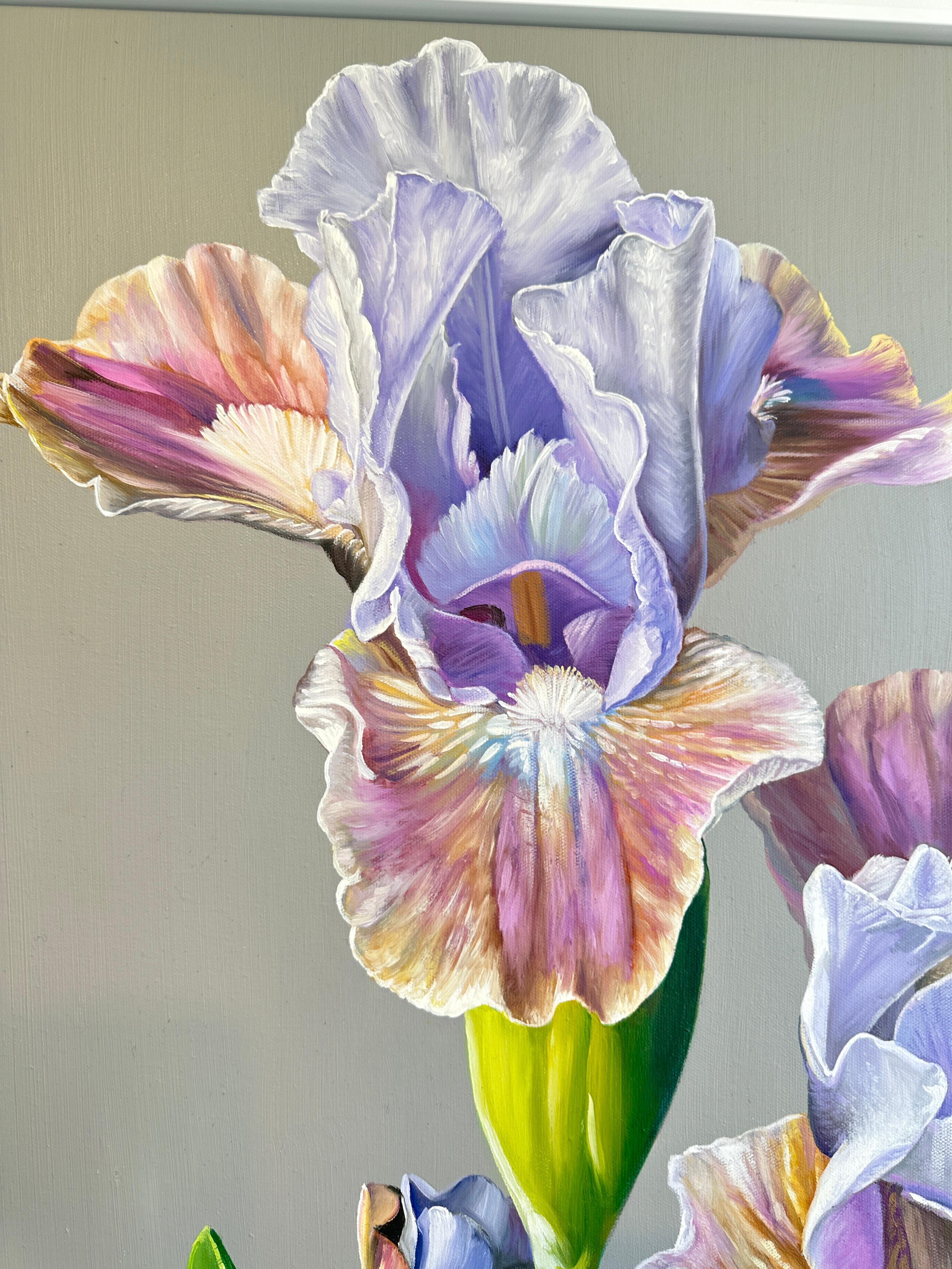 The Kiss you left –  K.Husslein Hyperrealistisches Blumenstillleben im Angebot 1