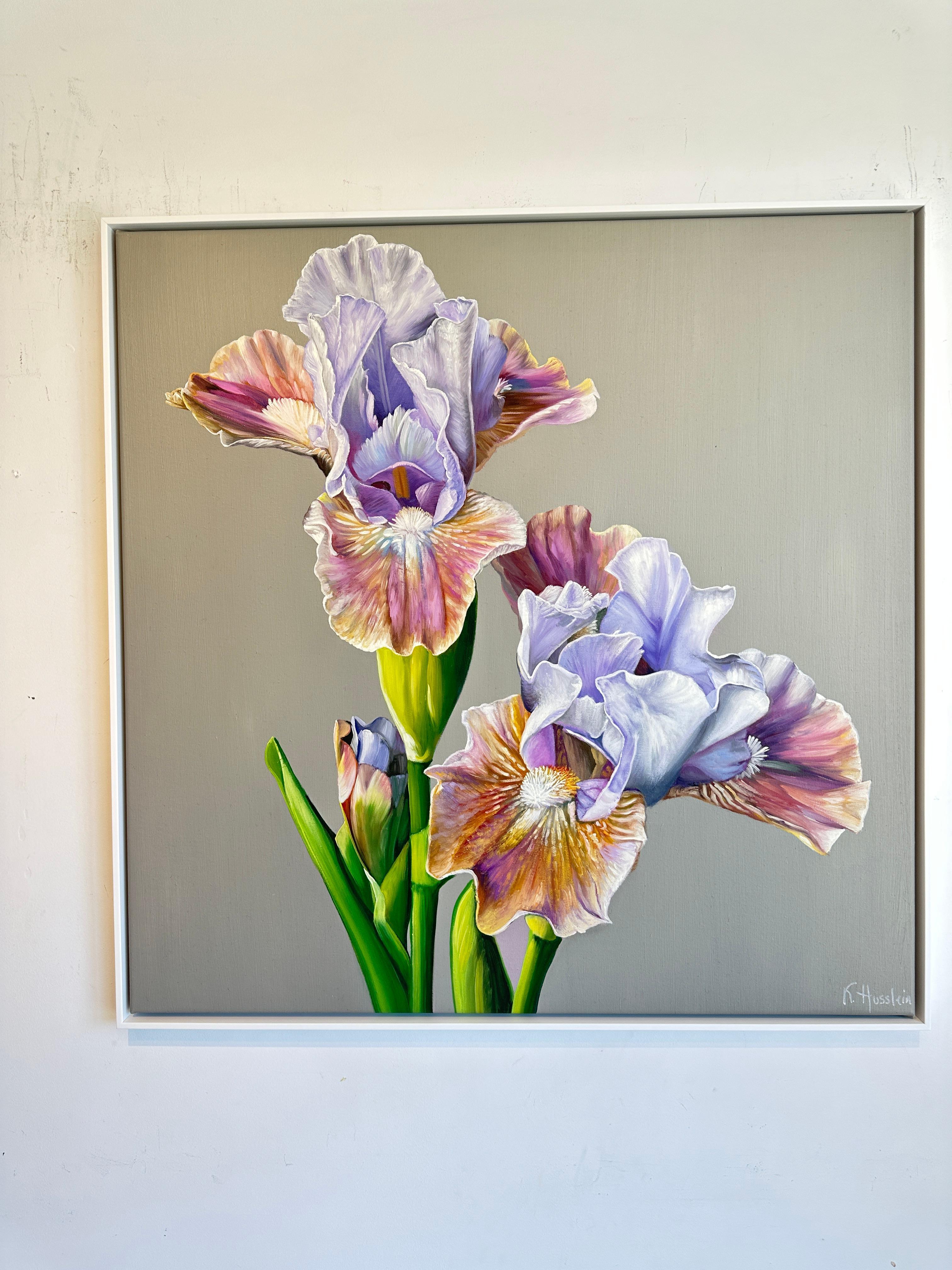 The Kiss you left –  K.Husslein Hyperrealistisches Blumenstillleben im Angebot 2