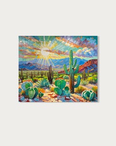 The light that found us, Impasto Oil Painting, 100x120 cm, Signed