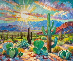 The light that found us, Impasto Oil Painting, 100x120 cm, Signed