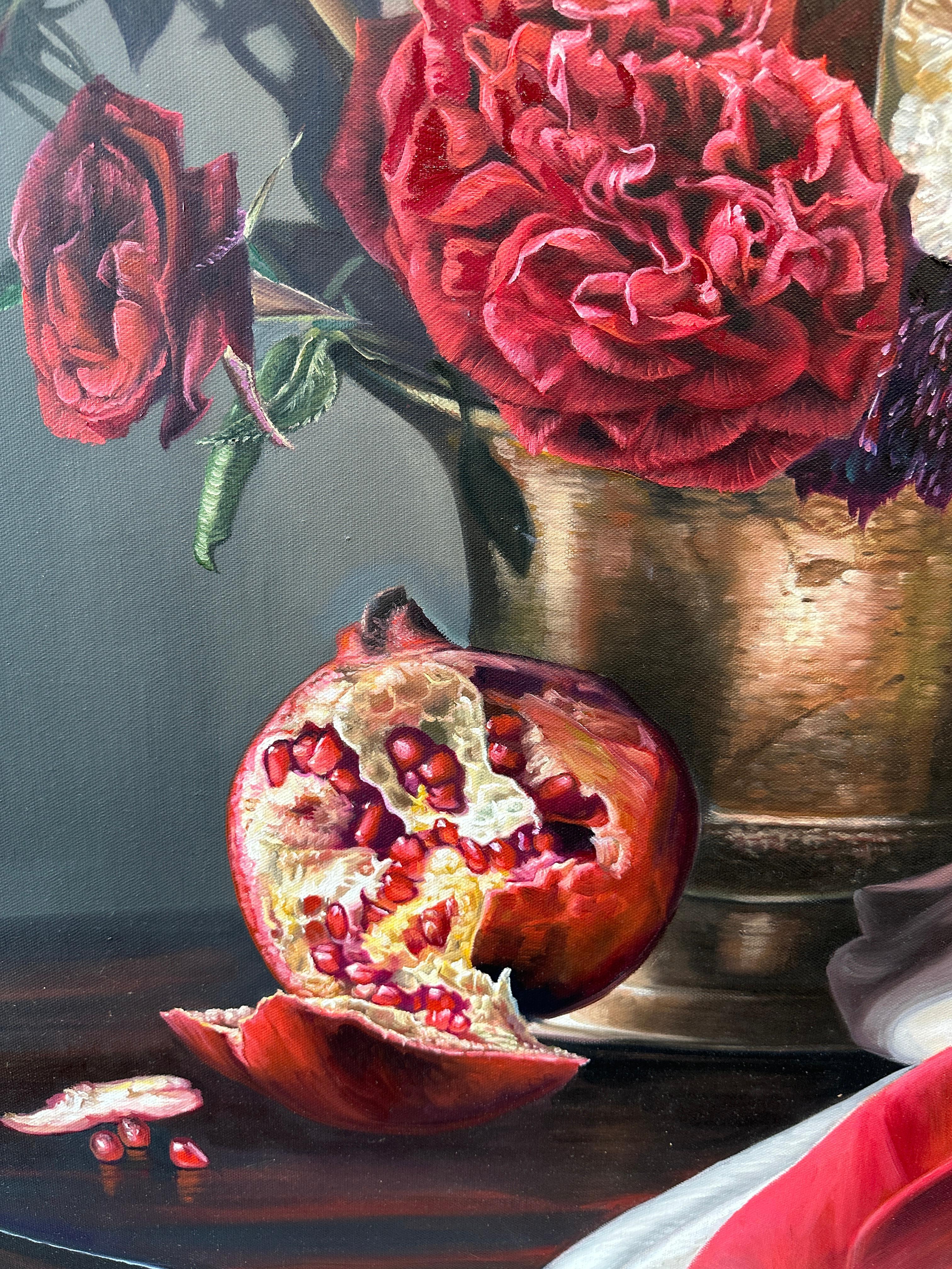 The Rose of the World von K Husslein Botanical Hyperrealistisches Stillleben im Angebot 1