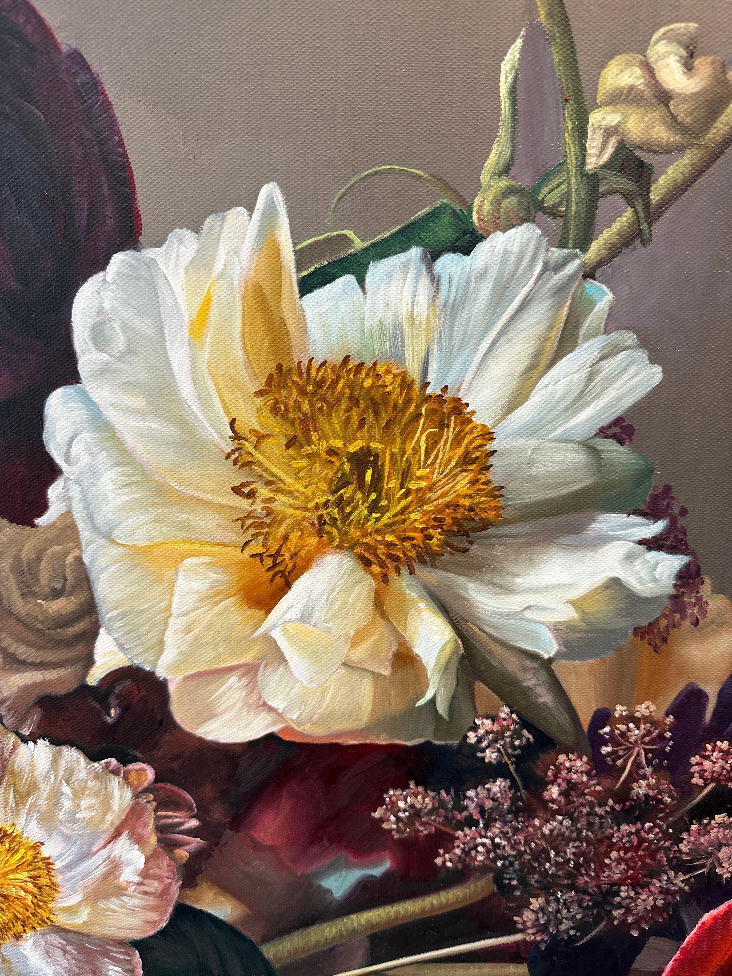 La Rosa del Mondo di K.K. Natura morta botanica iperrealistica in vendita 3