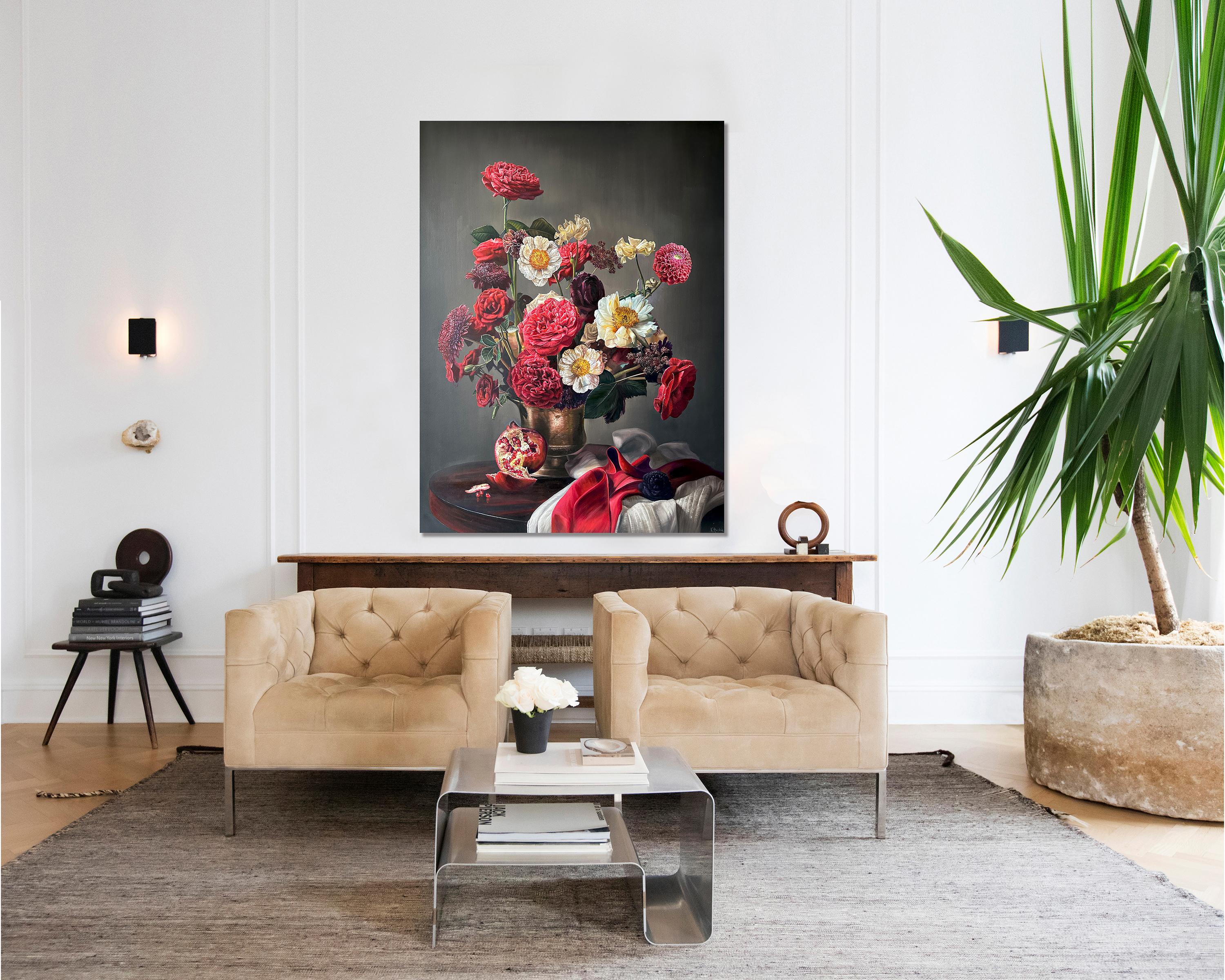 The Rose of the World von K Husslein Botanical Hyperrealistisches Stillleben im Angebot 4
