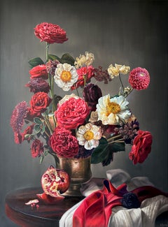 The Rose of the World by K Husslein Botanical Hyperrealistic Still life