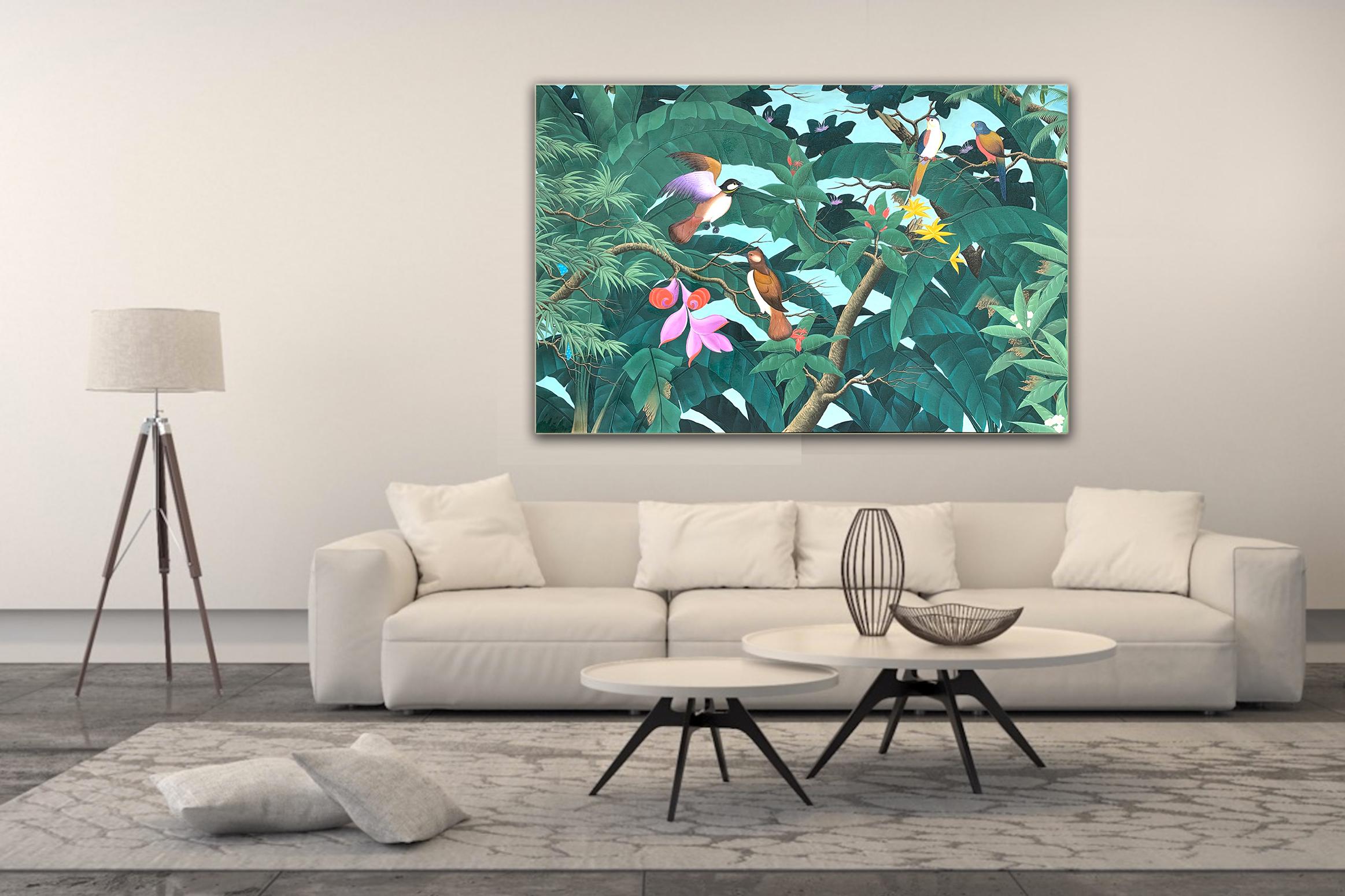The Soul That Sees Beauty -Katharina Husslein Large Contemporary Nature Painting 1