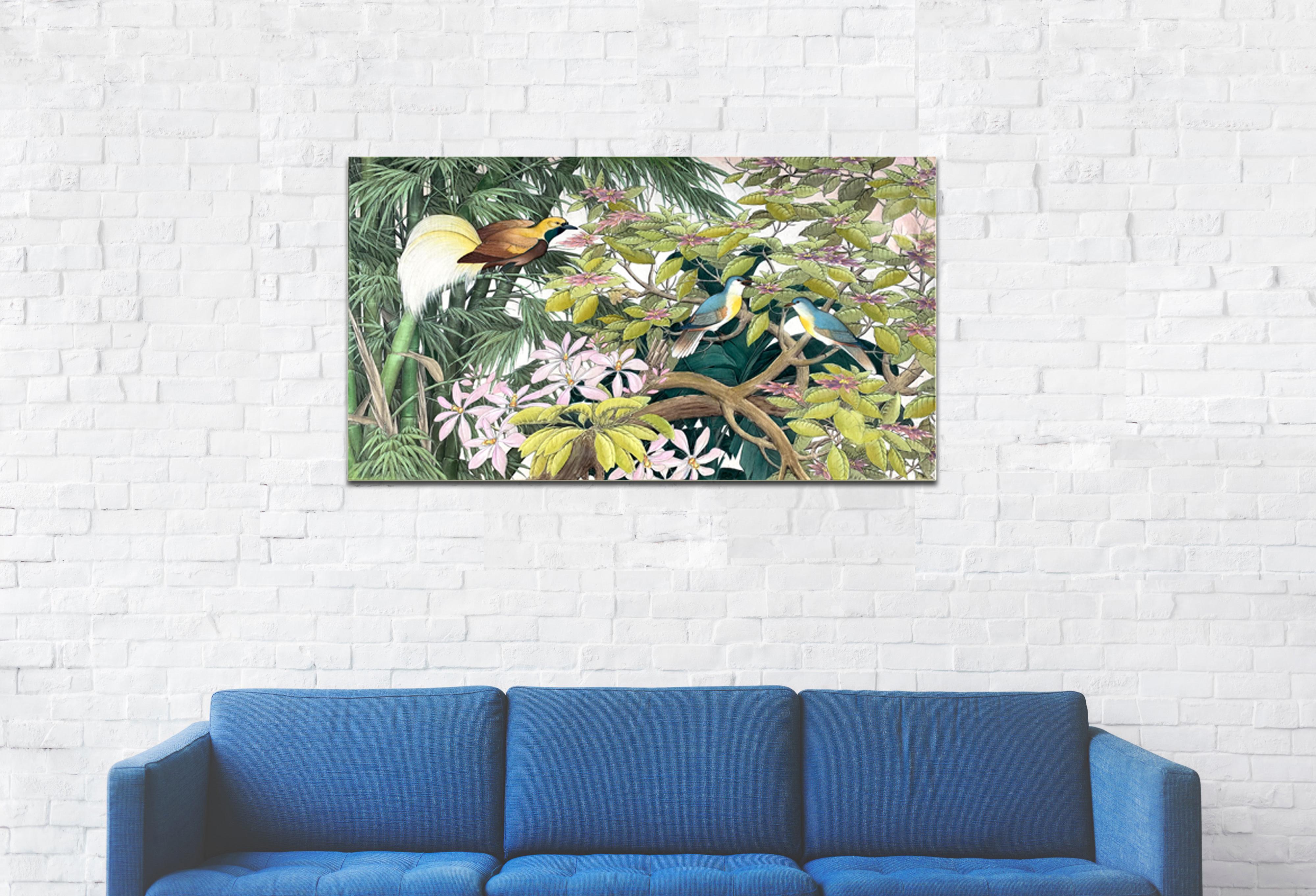 The Whispering Rainforest by Katharina Husslein colorful contemporary landscape 5