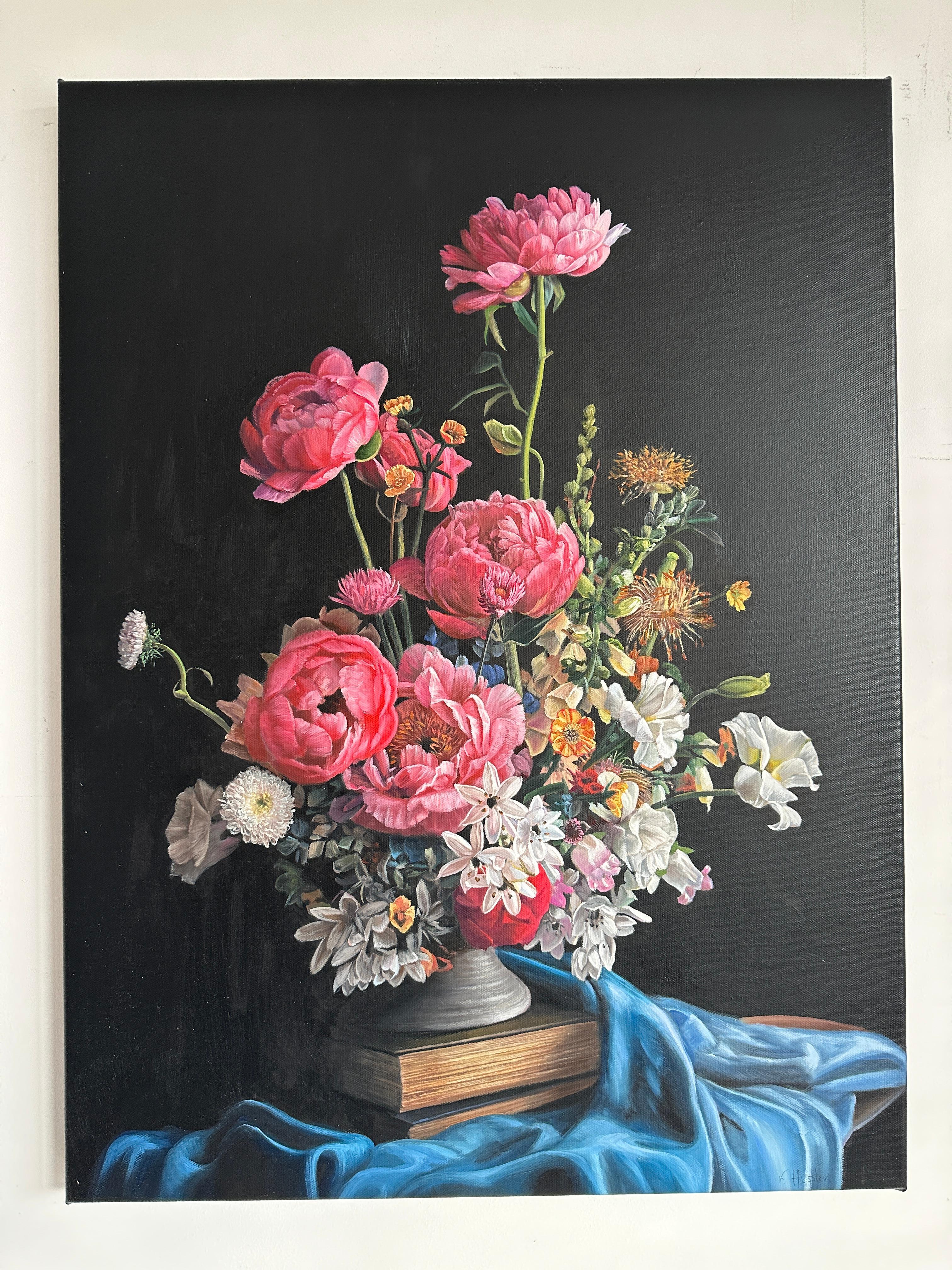 The Worship of this Love von K Husslein Botanical Hyperrealistisches Stillleben (Fotorealismus), Painting, von Katharina Husslein