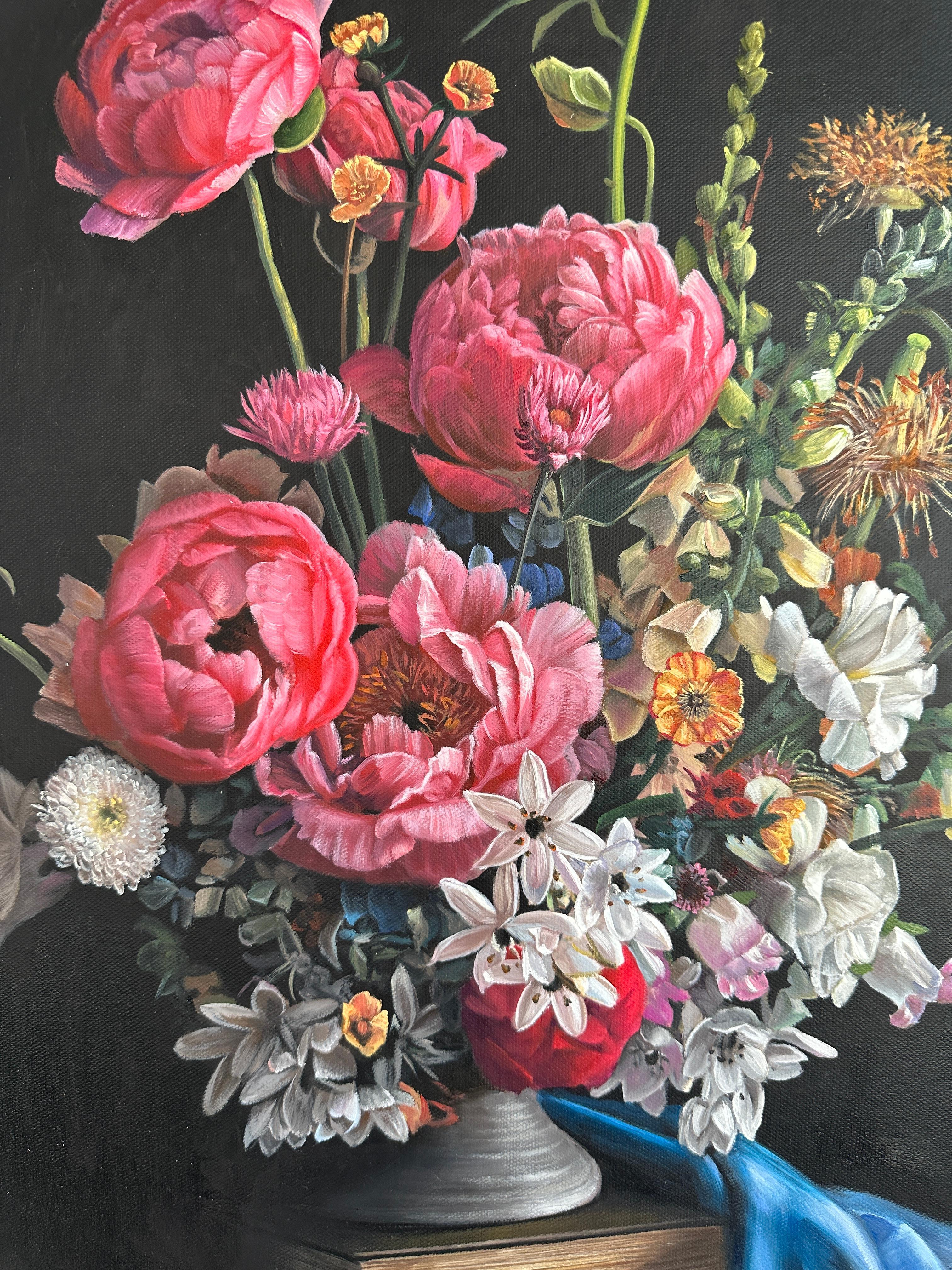 The Worship of this Love by K Husslein Botanical Hyperrealistic Still life For Sale 1