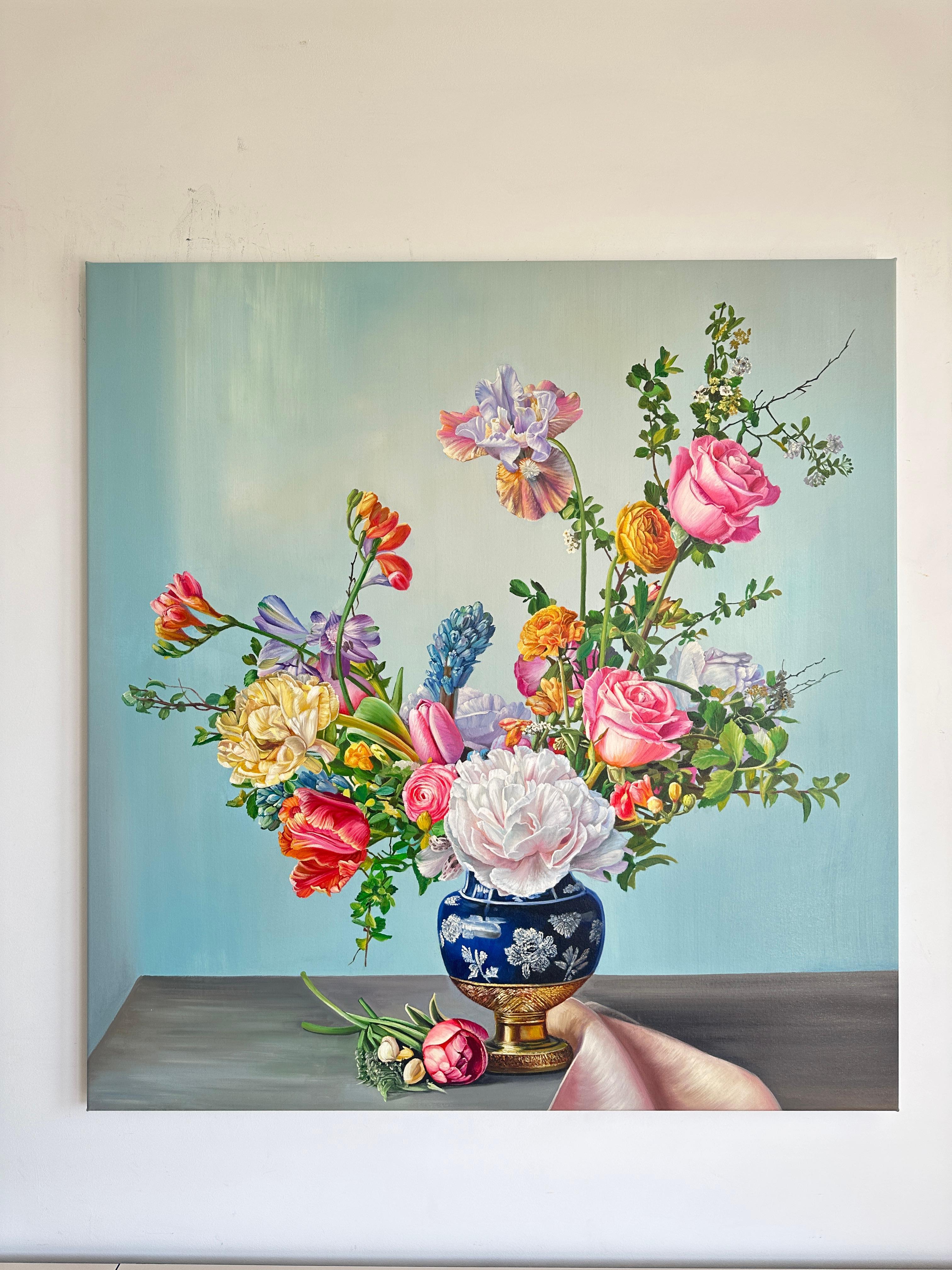 Los que más aman por K Husslein Bodegón hiperrealista - Painting de Katharina Husslein