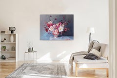 Amare ed essere amati - Natura morta floreale Pittura ad olio originale