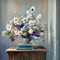 To Love & Be Loved Katharina Husslein Contemporary Flower Stilllife Oil Painting