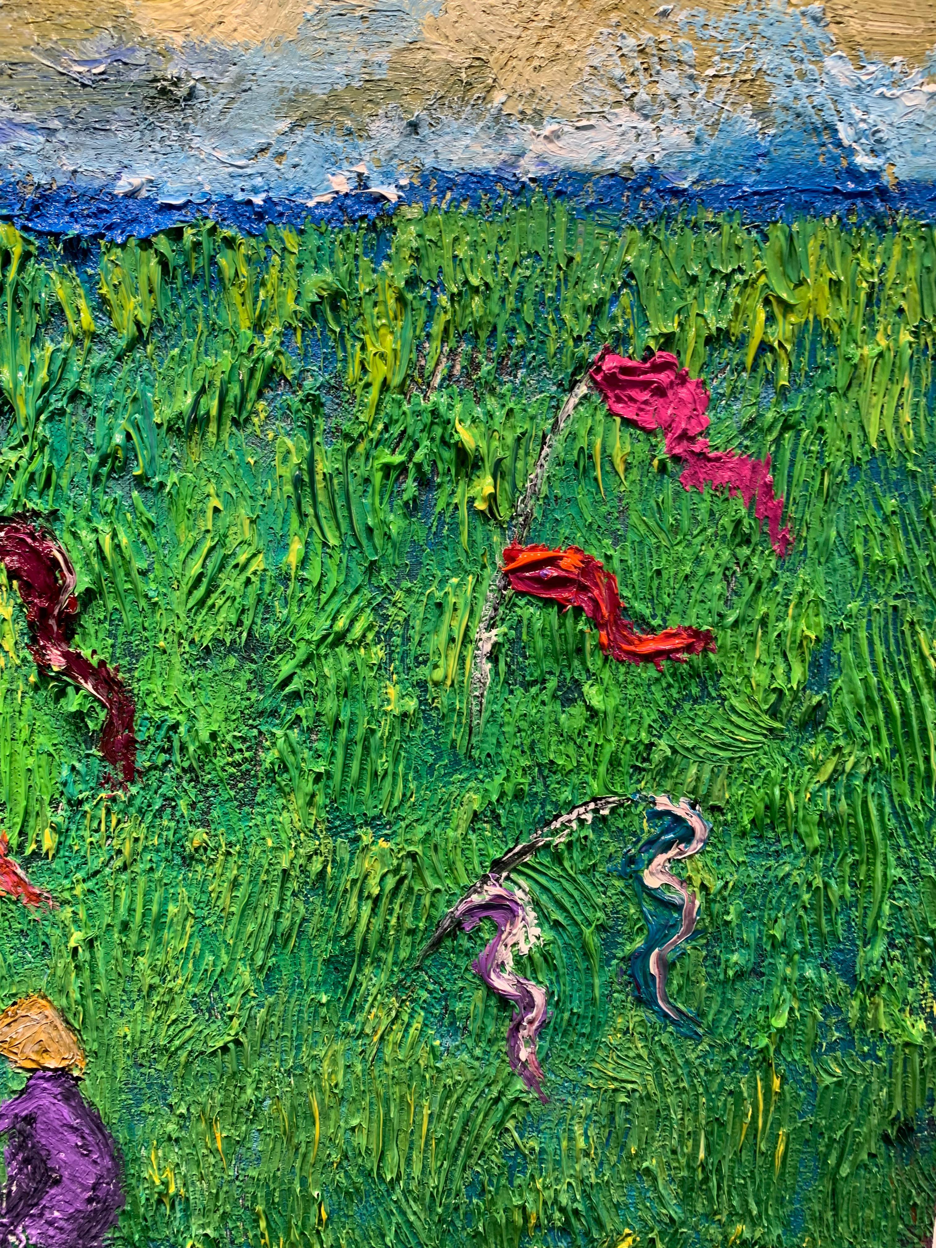 To See A World in a Grain Katharina Husslein contemporary abstract oil painting 10
