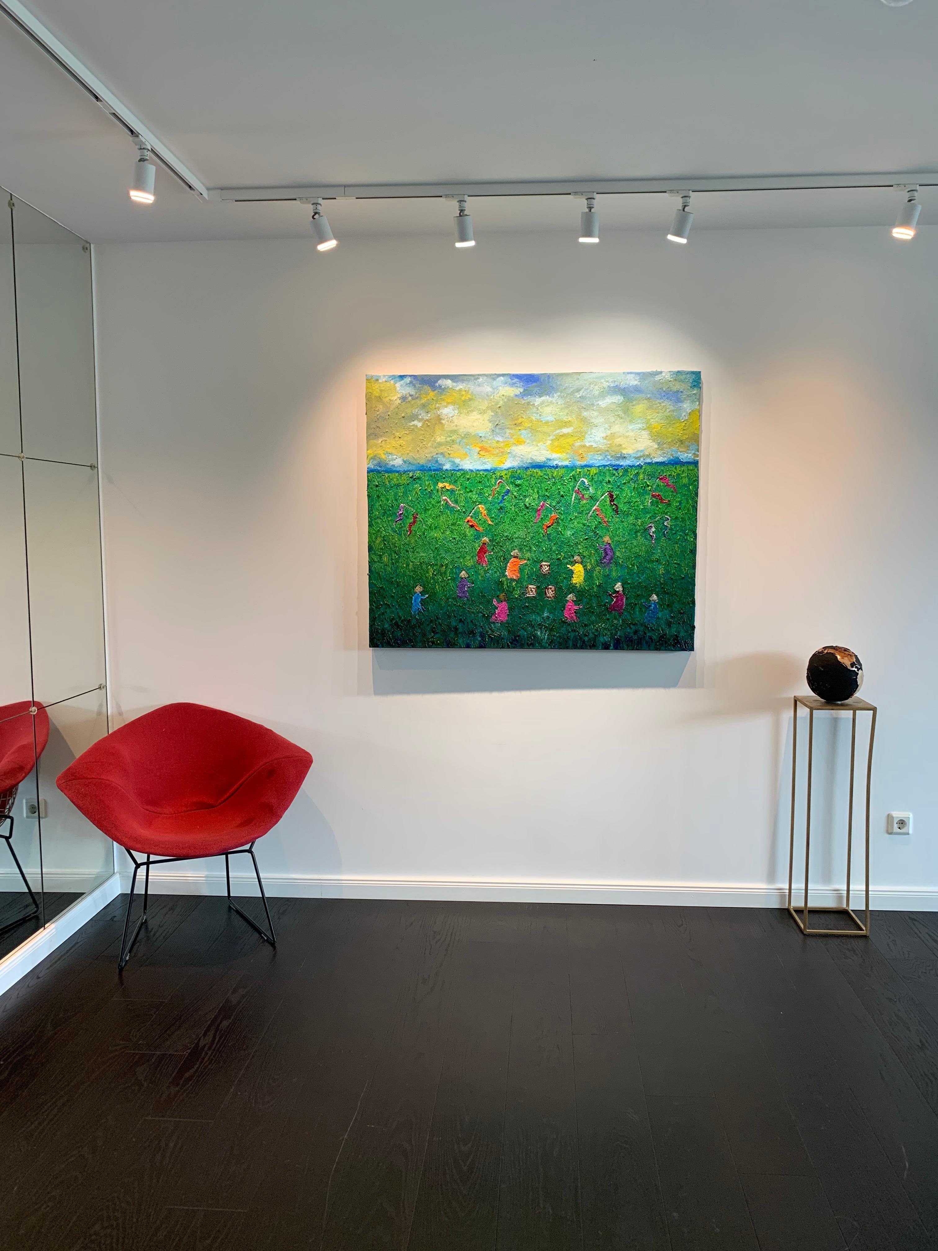 To See A World in a Grain Katharina Husslein contemporary abstract oil painting 11