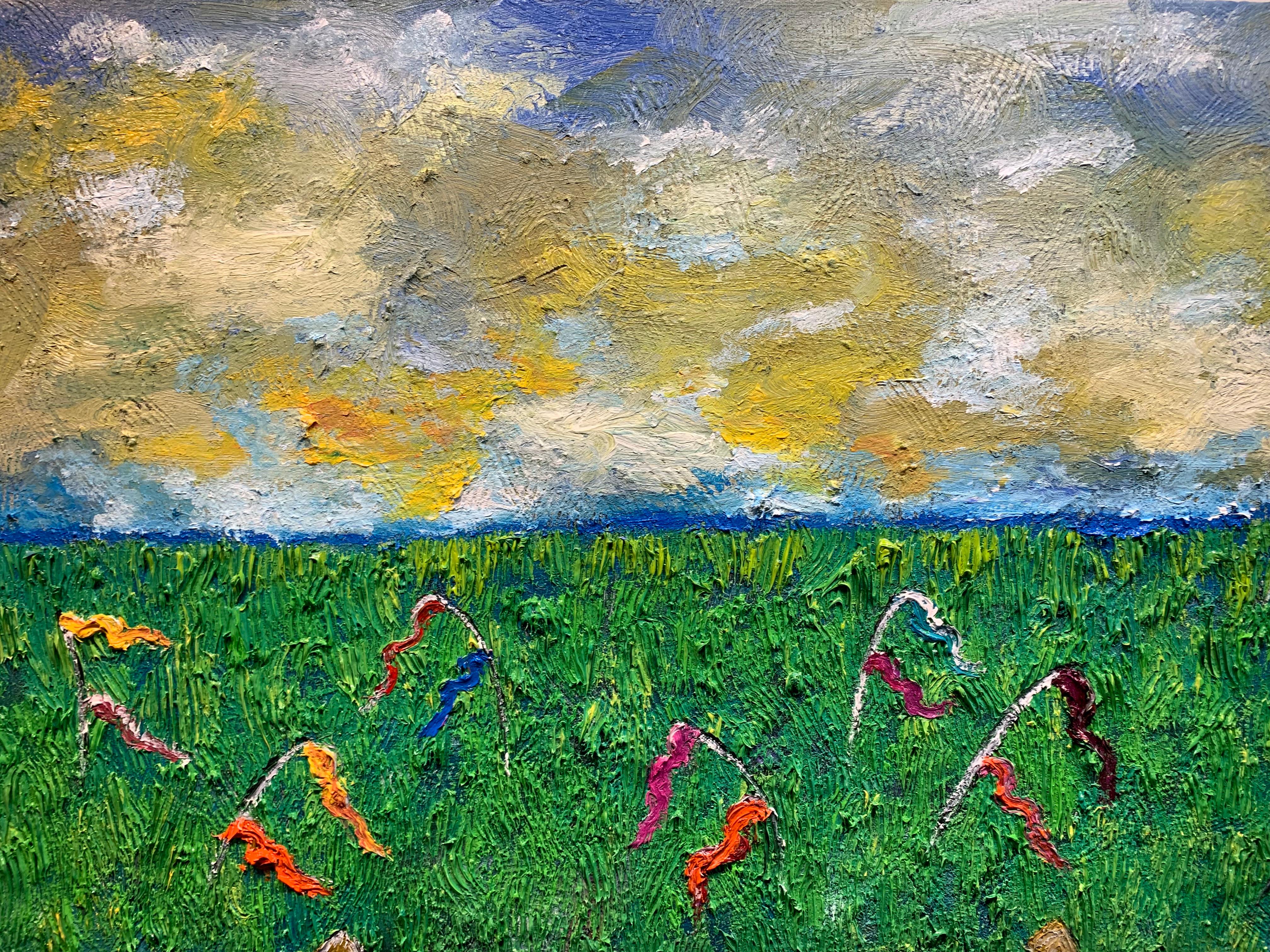 To See A World in a Grain Katharina Husslein contemporary abstract oil painting 12
