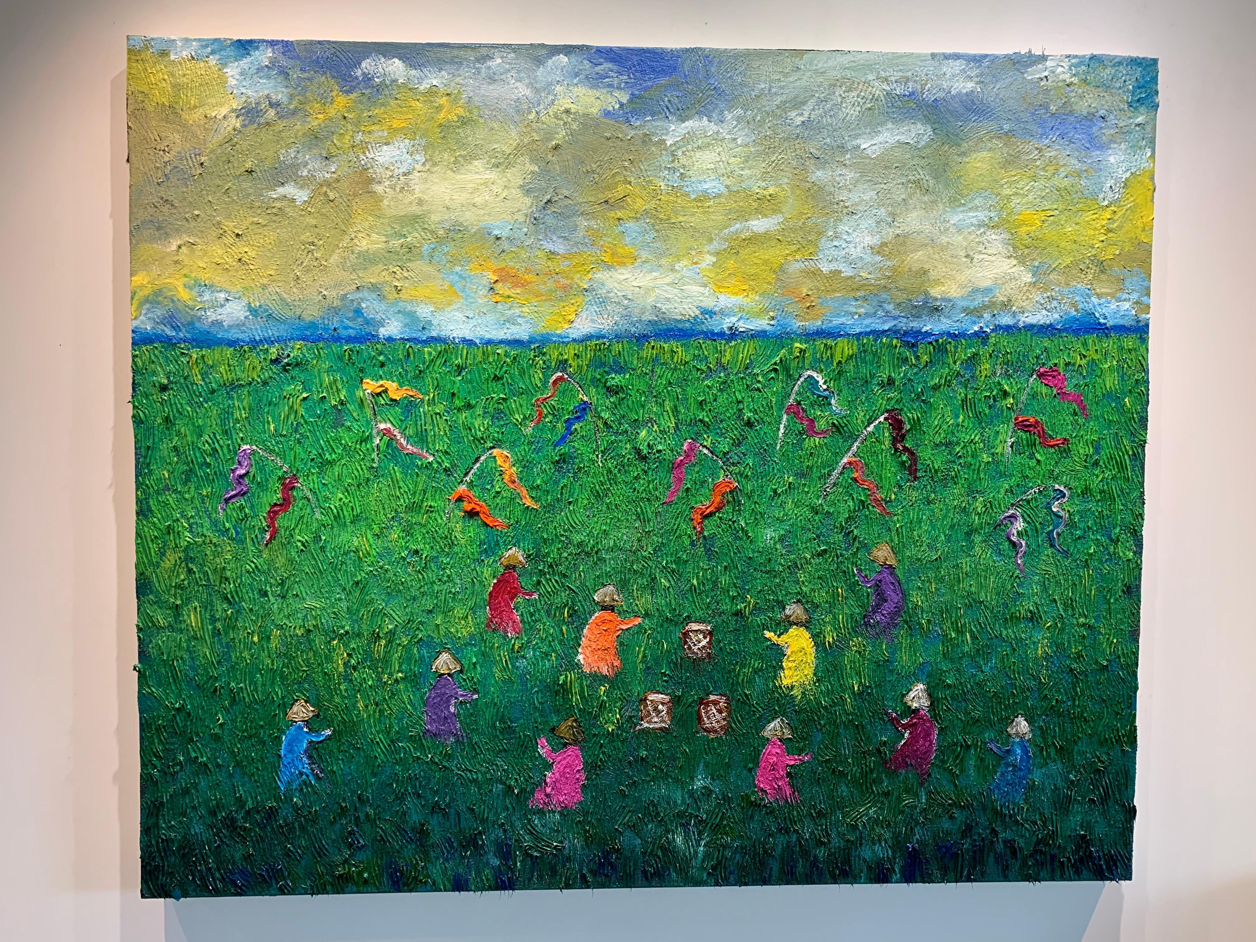 To See A World in a Grain Katharina Husslein contemporary abstract oil painting 13