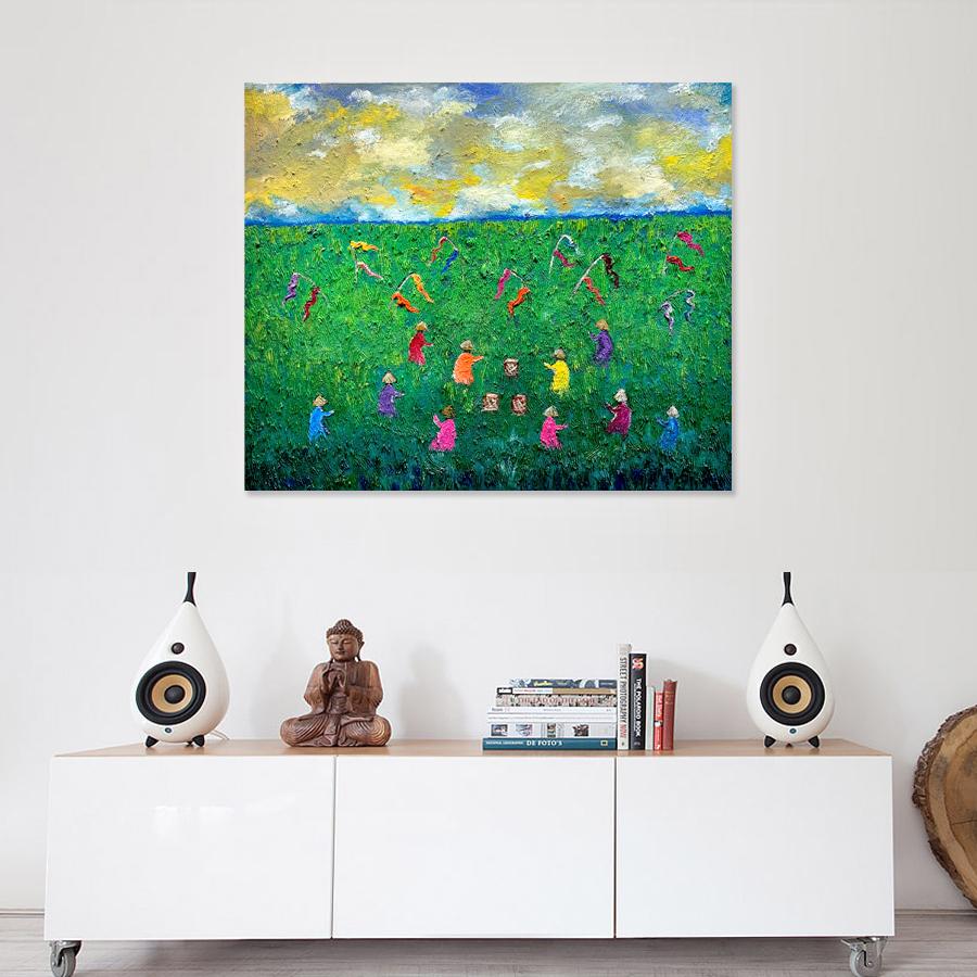 To See A World in a Grain Katharina Husslein contemporary abstract oil painting 14