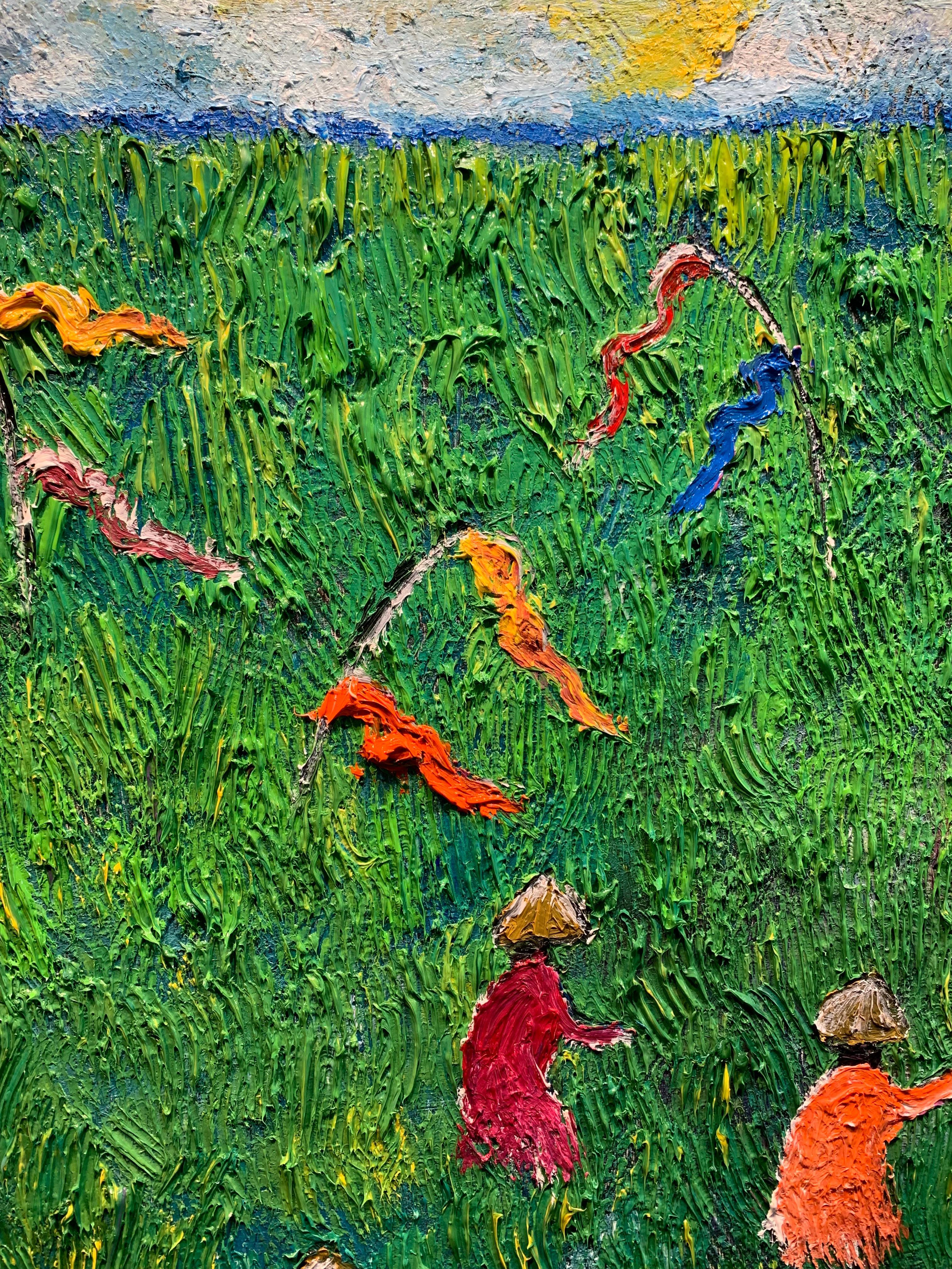 To See A World in a Grain Katharina Husslein contemporary abstract oil painting 15
