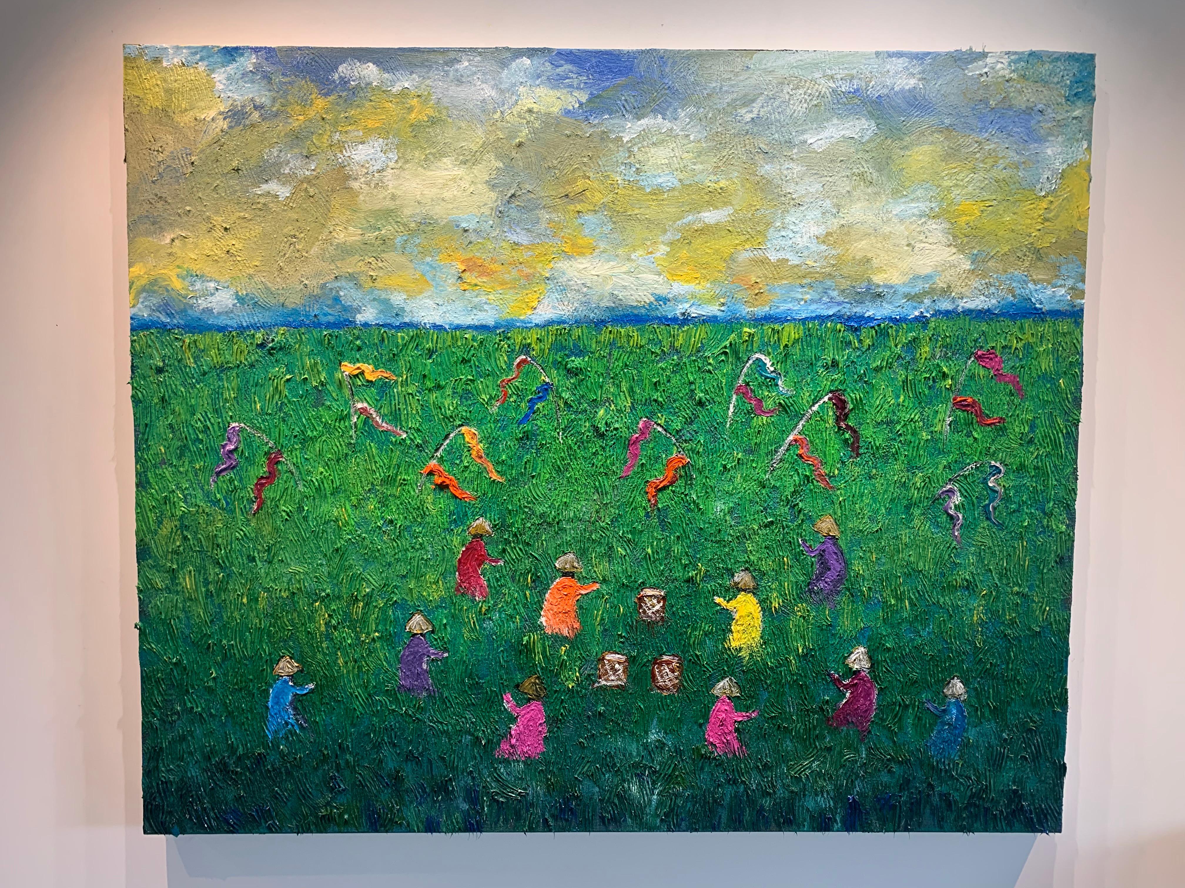 To See A World in a Grain Katharina Husslein contemporary abstract oil painting 1