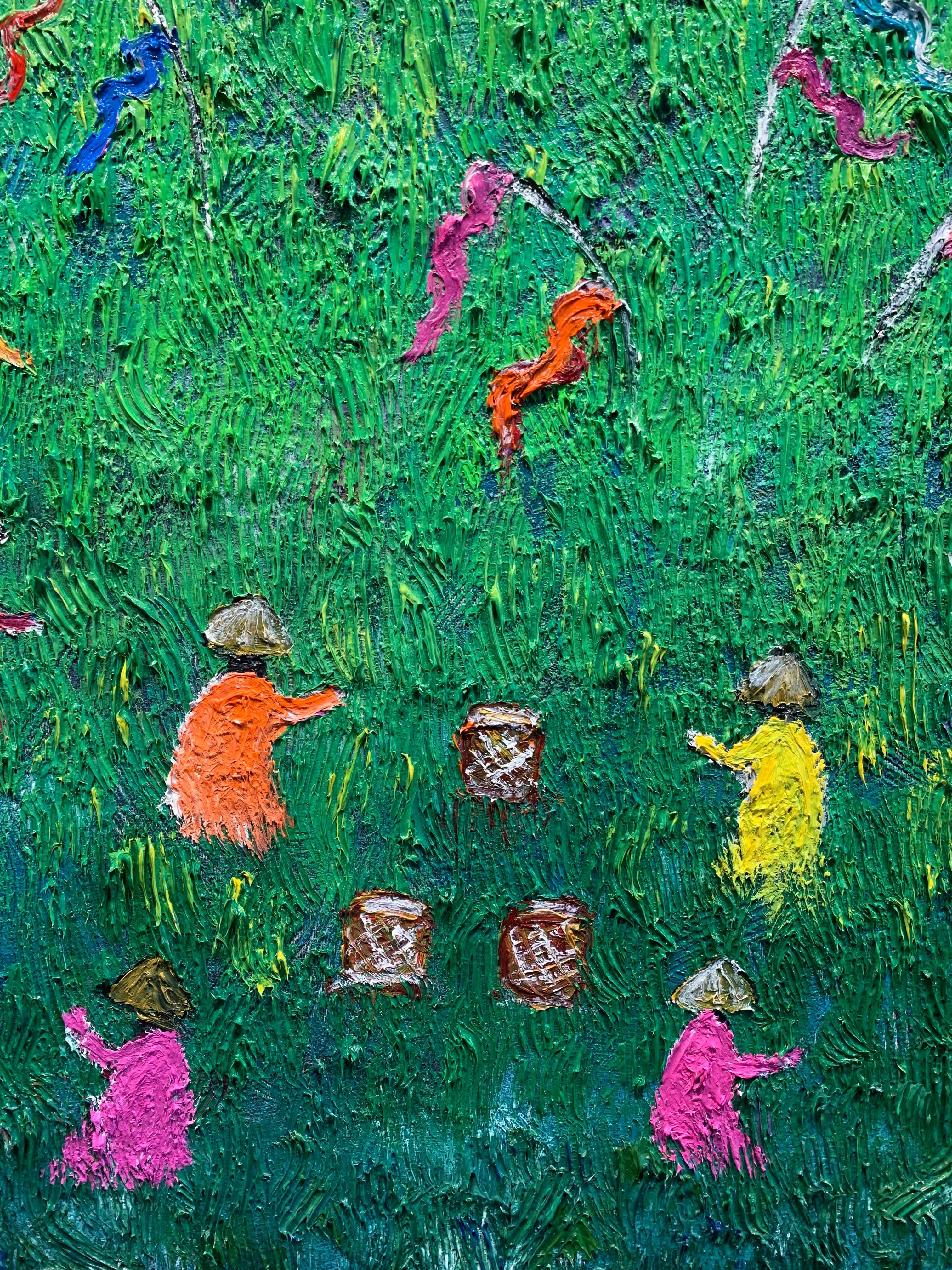 To See A World in a Grain Katharina Husslein contemporary abstract oil painting 3