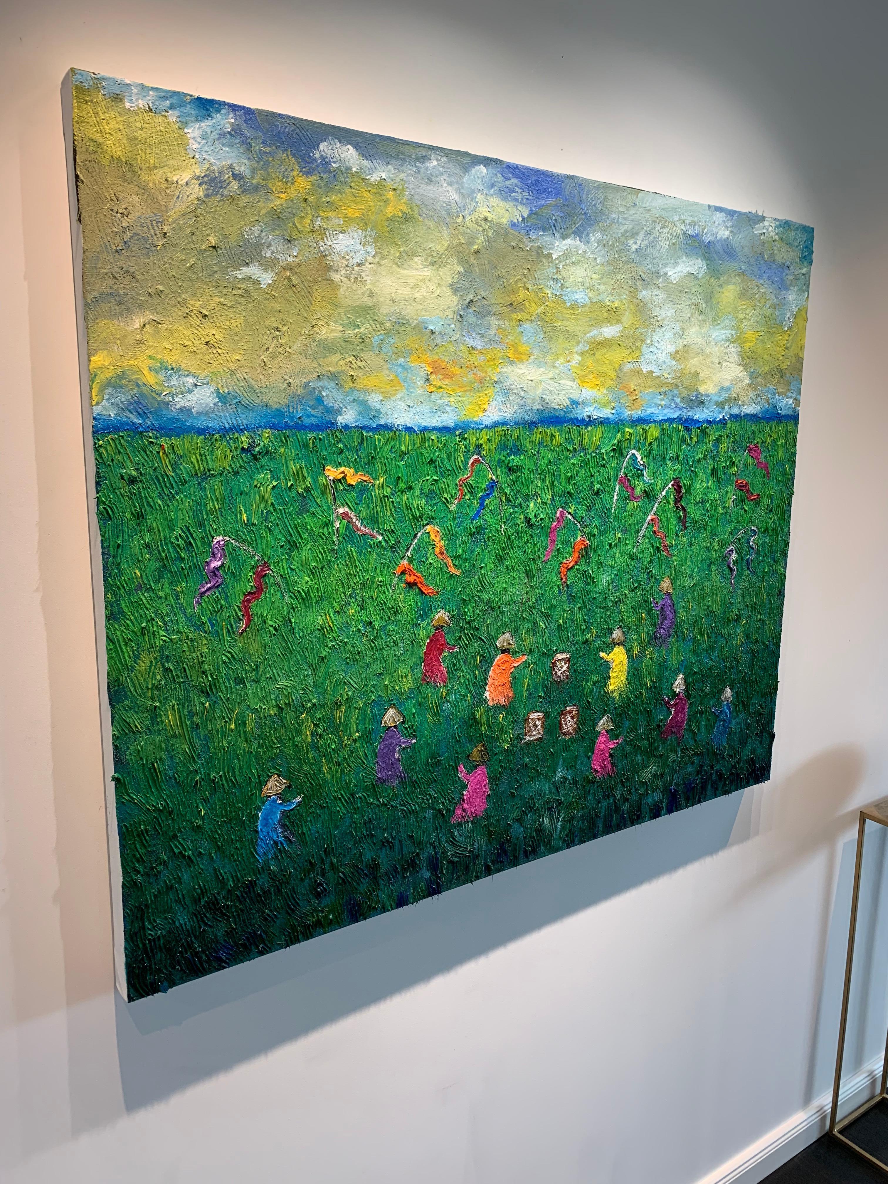To See A World in a Grain Katharina Husslein contemporary abstract oil painting 5