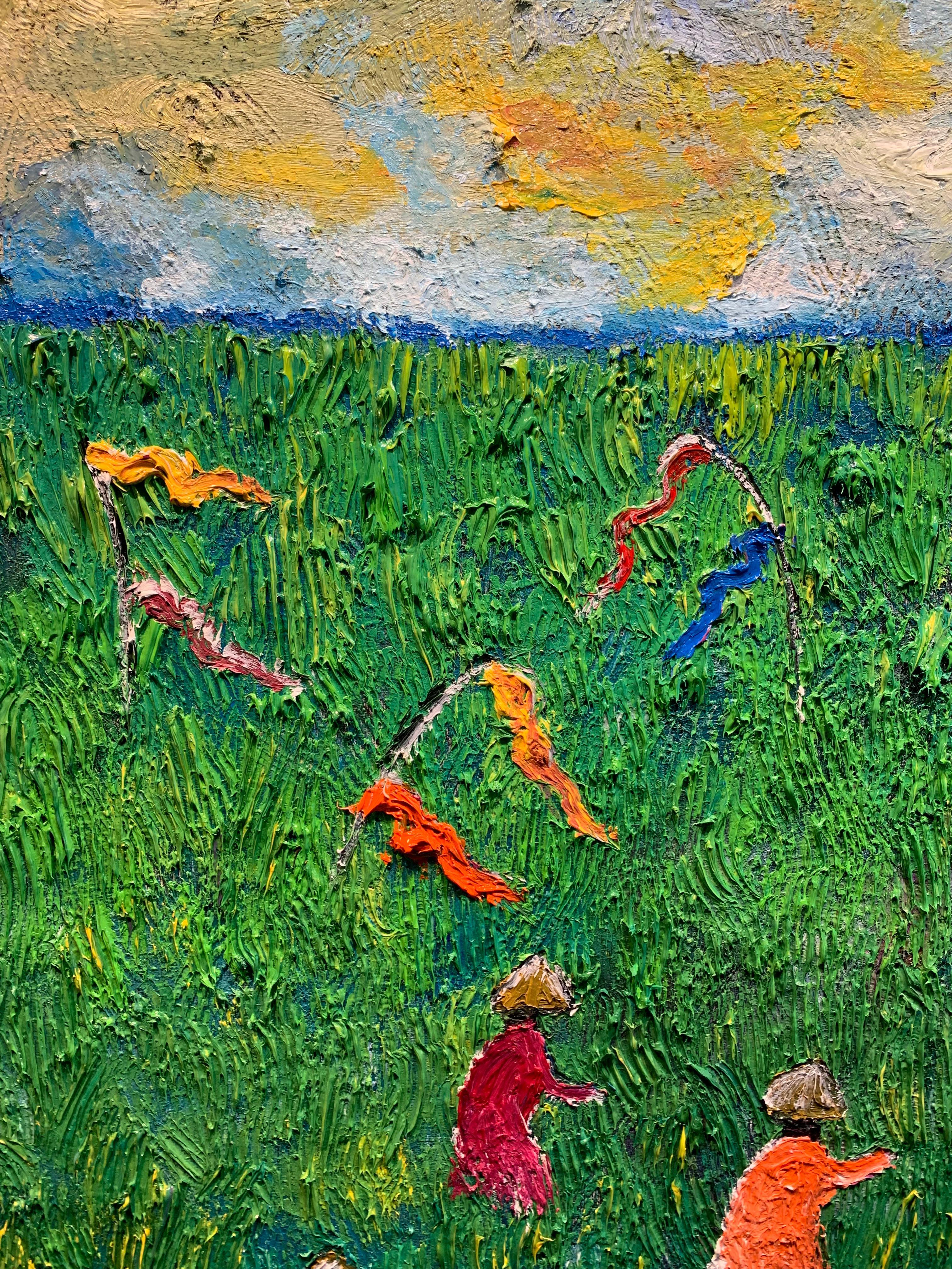 To See A World in a Grain Katharina Husslein contemporary abstract oil painting 6