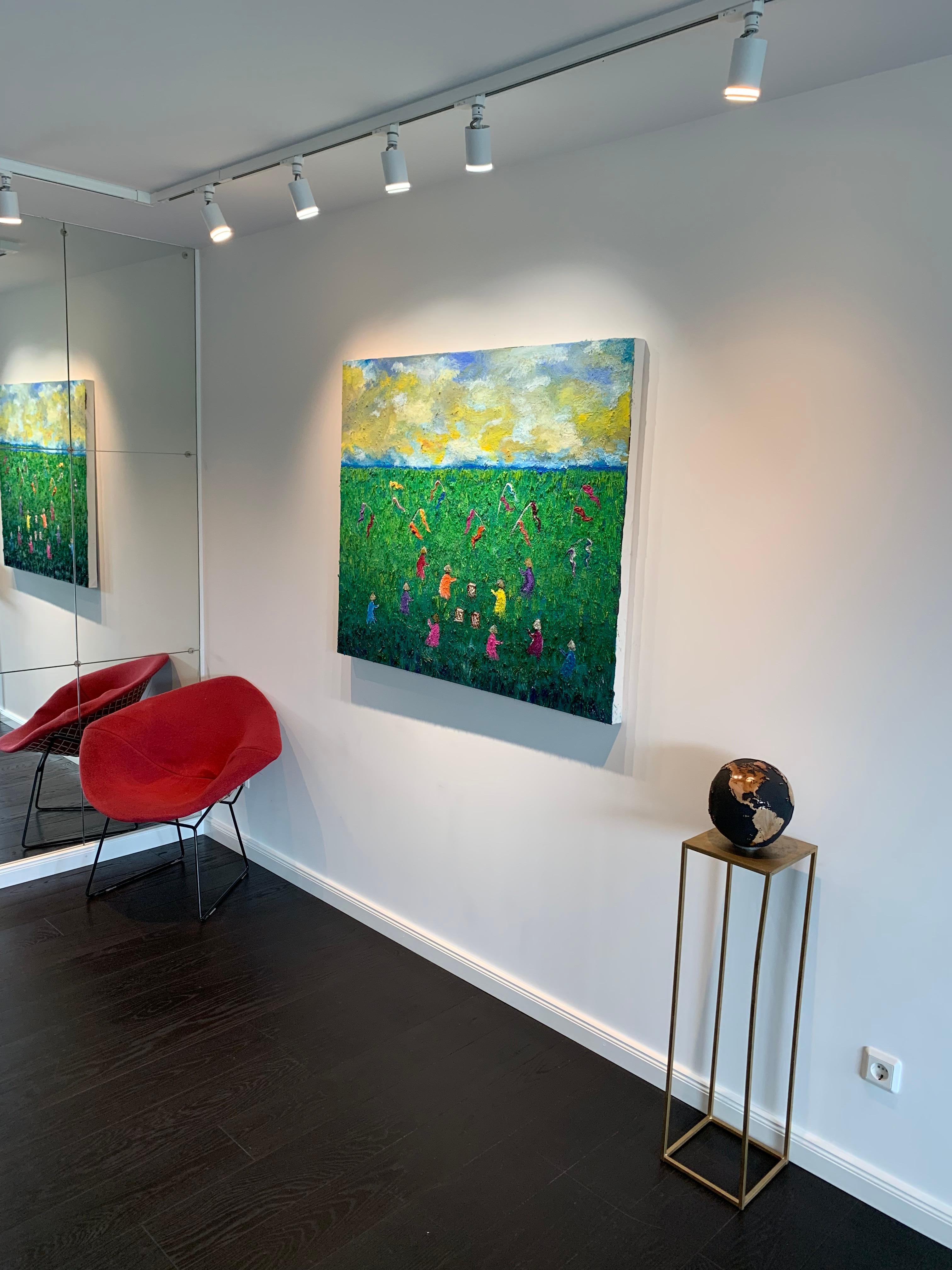 To See A World in a Grain Katharina Husslein contemporary abstract oil painting 7