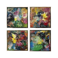Juntos en movimiento - K.Husslein Pintura abstracta contemporánea