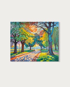 Insieme alla luce del sole di K.K. Impasto Paesaggio pittura ad olio