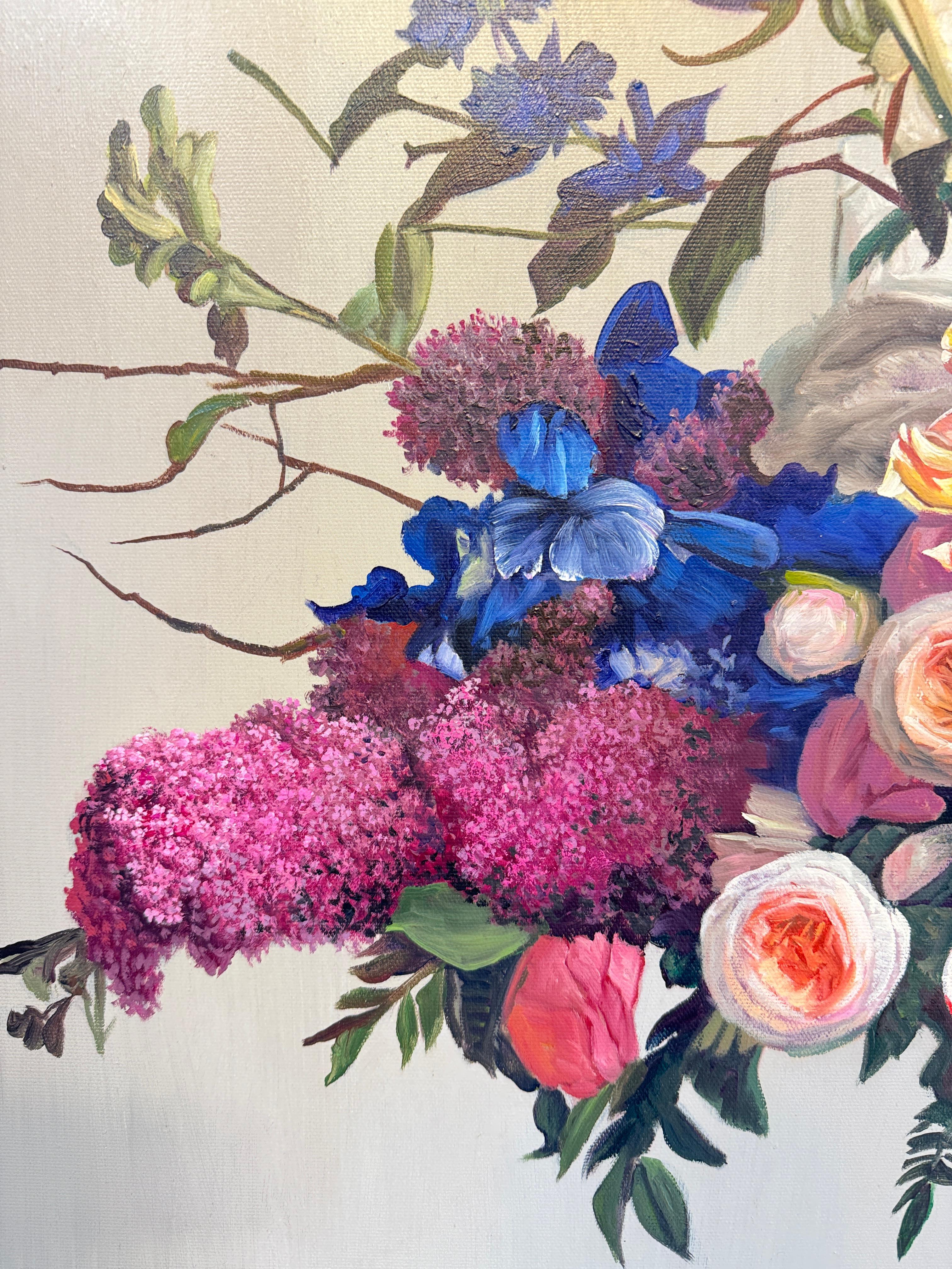 Touched by your light - K.Husslein hyperrealistic flower Still life For Sale 8